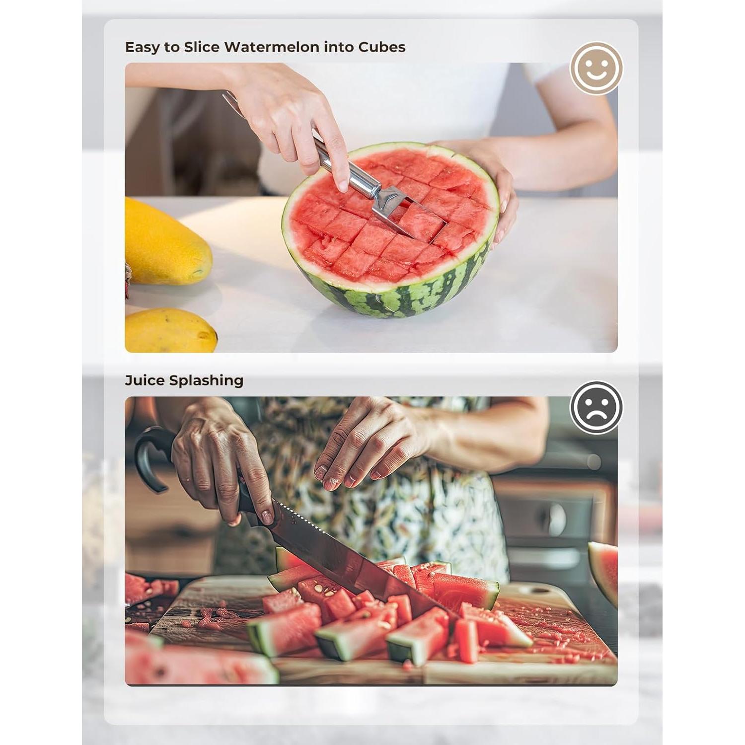 Cortador de Sandía 2 en 1 CrispTaste Acero Inoxidable