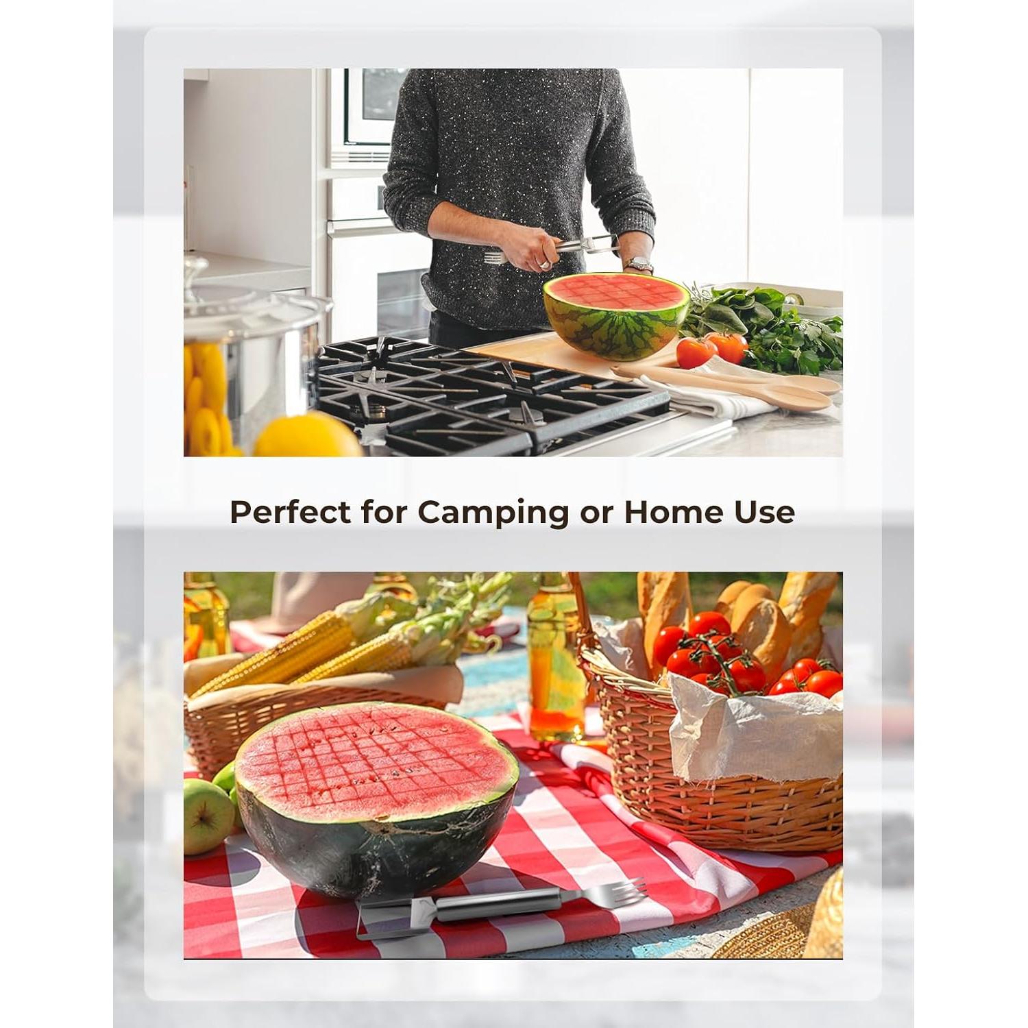 Cortador de Sandía 2 en 1 CrispTaste Acero Inoxidable