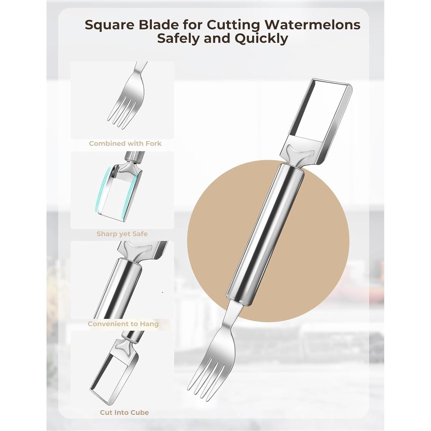 Cortador de Sandía 2 en 1 CrispTaste Acero Inoxidable