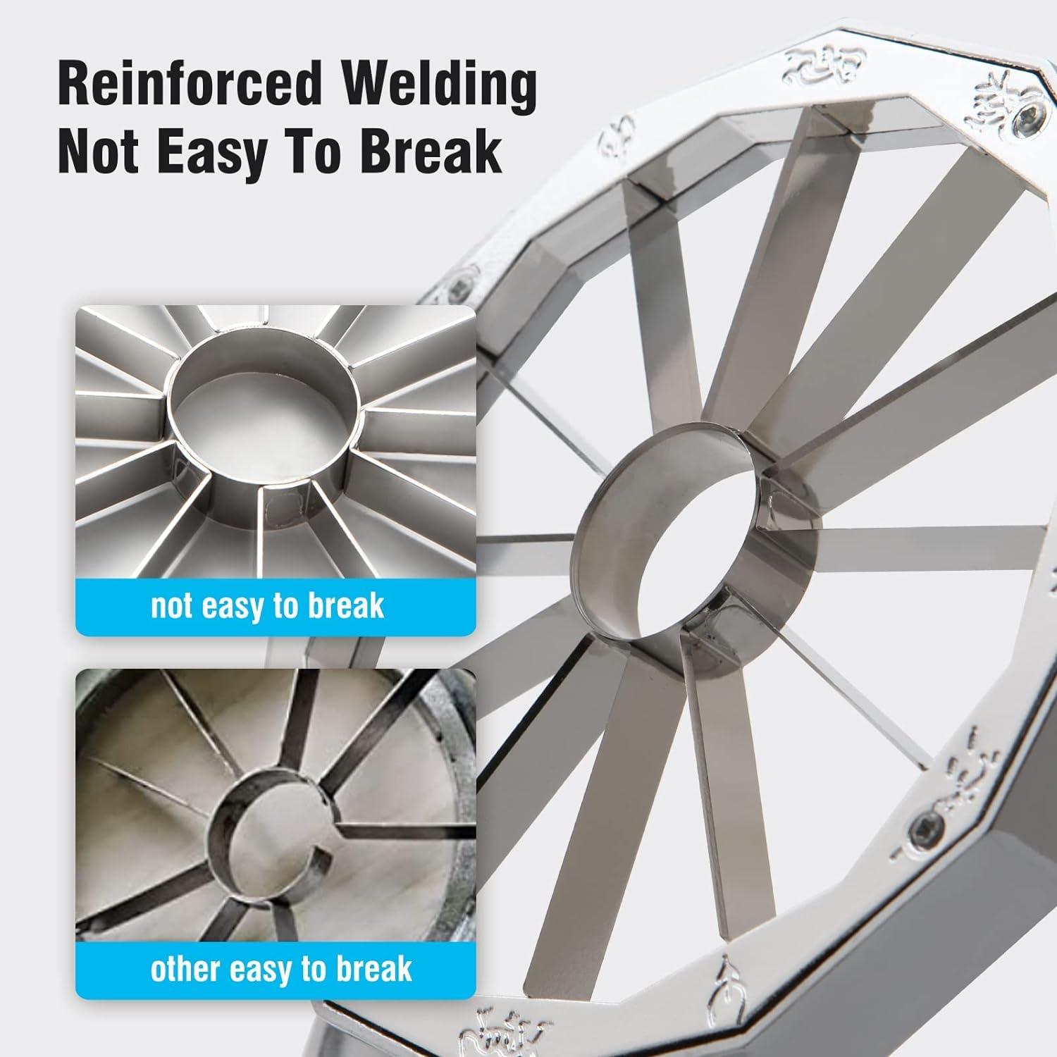 Cortador de Manzanas YUEJUJJ Acero Inoxidable 12 Cuchillas