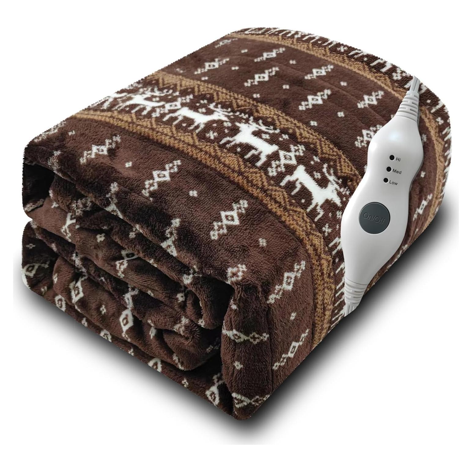 Manta Térmica Eléctrica Gintao 152x127cm 3 Niveles Calor