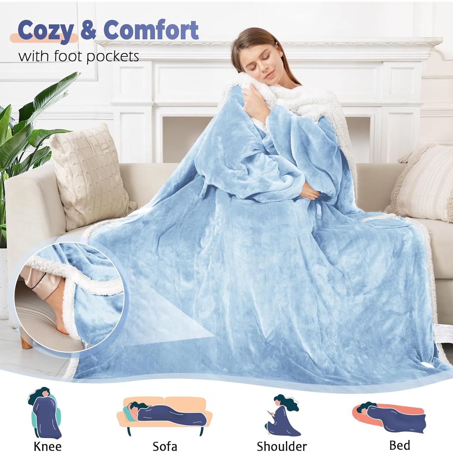 Manta Térmica Eléctrica Portátil Dueelala 127x178 cm 8 Calor