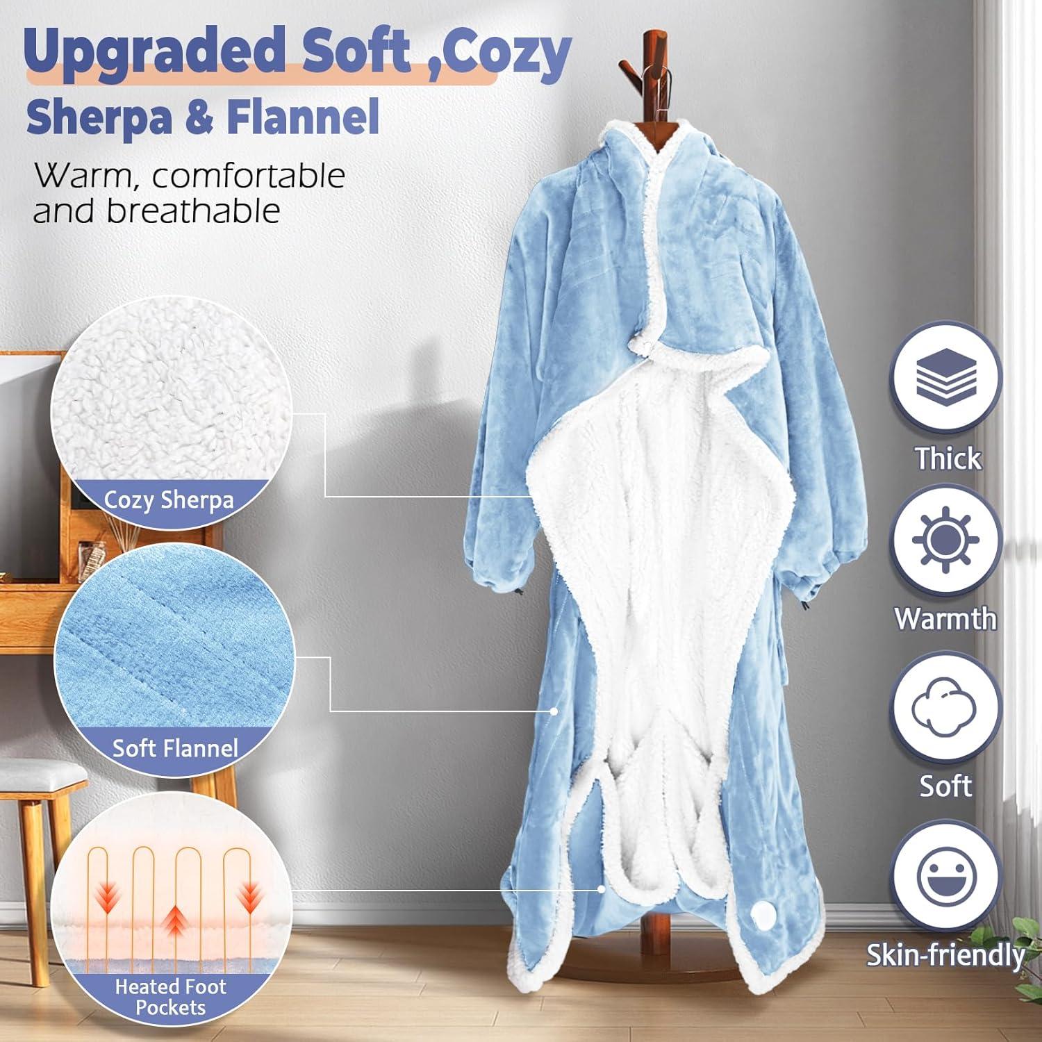 Manta Térmica Eléctrica Portátil Dueelala 127x178 cm 8 Calor