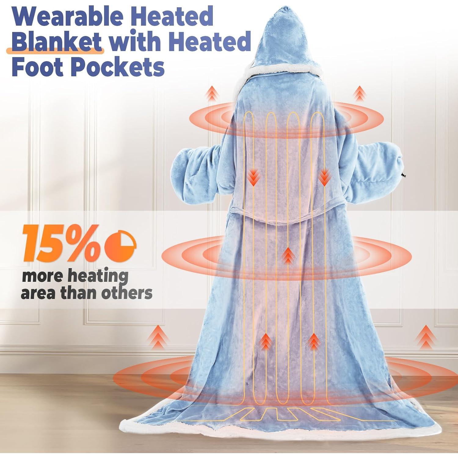 Manta Térmica Eléctrica Portátil Dueelala 127x178 cm 8 Calor