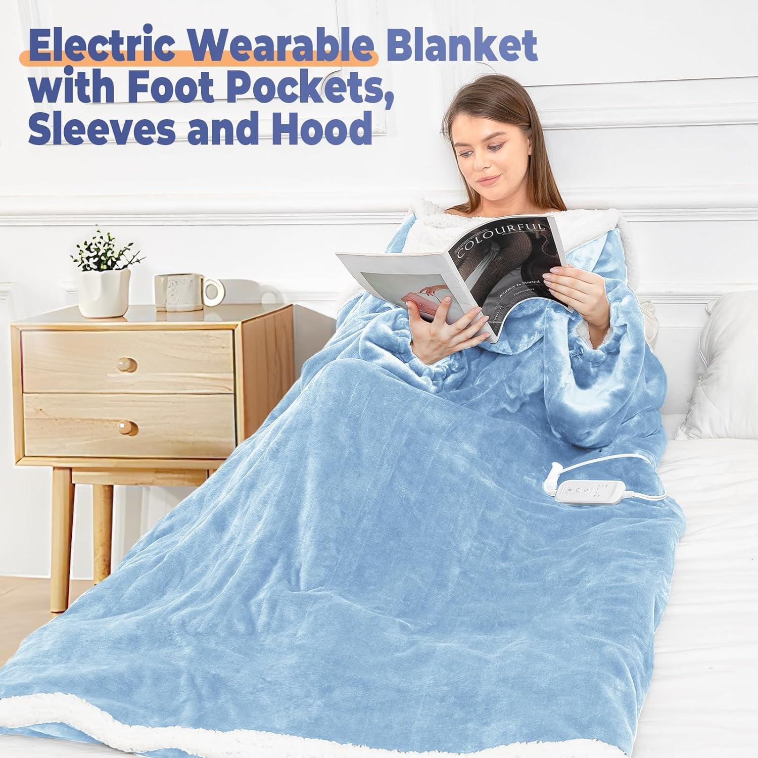 Manta Térmica Eléctrica Portátil Dueelala 127x178 cm 8 Calor