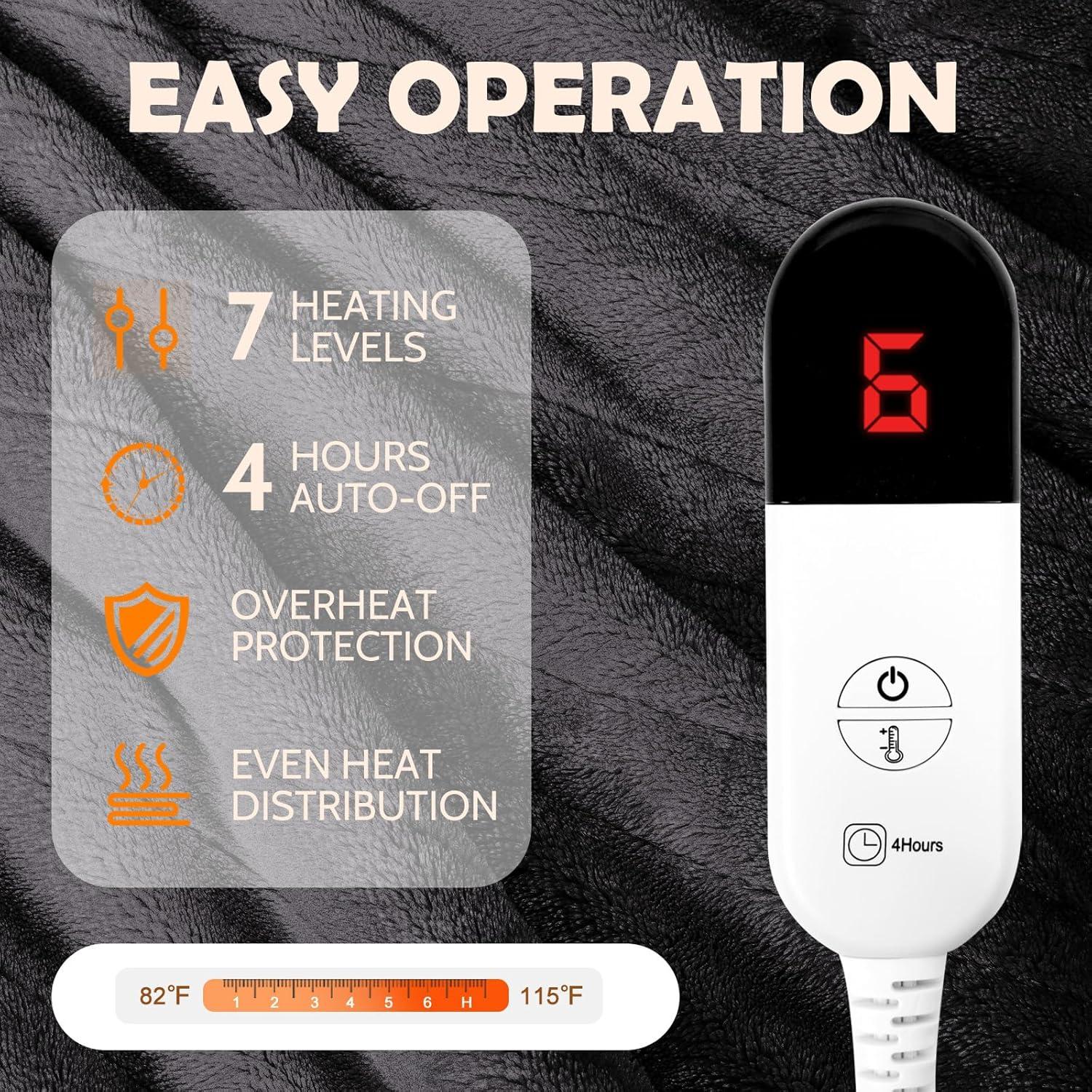 Manta Térmica Portátil HOW'S MY HOUSE 101.6x177.8cm Gris