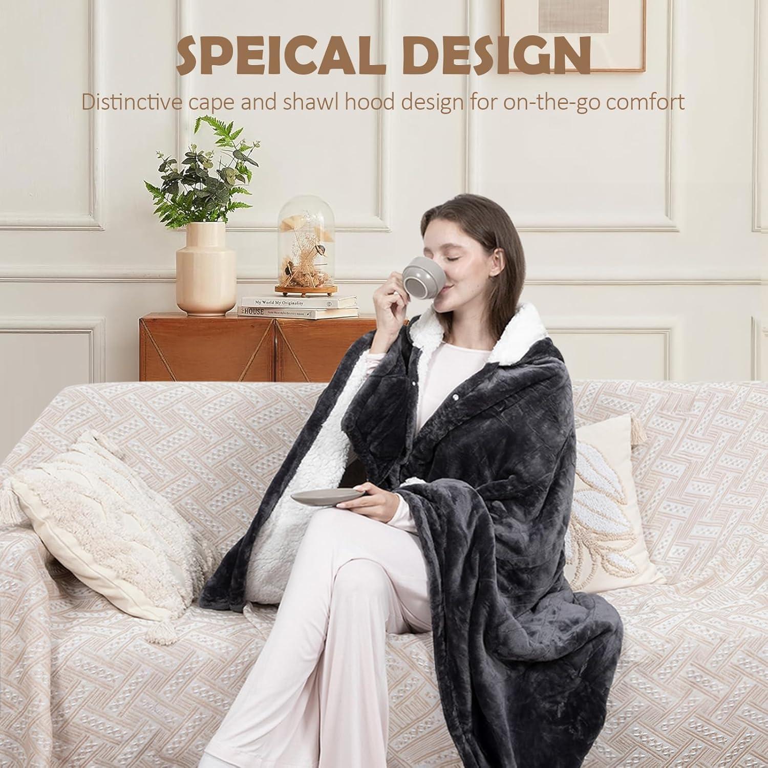 Manta Térmica Portátil HOW'S MY HOUSE 101.6x177.8cm Gris