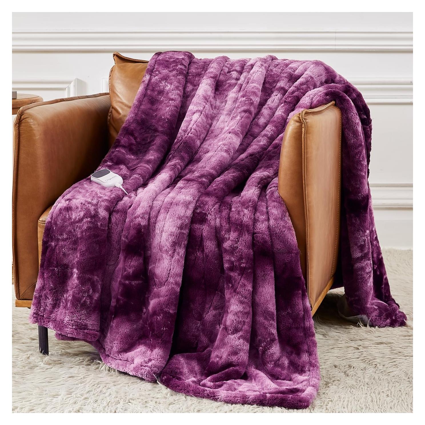 Manta Eléctrica Homemate 50x60 cm 10 Niveles Calor Piel Sintética