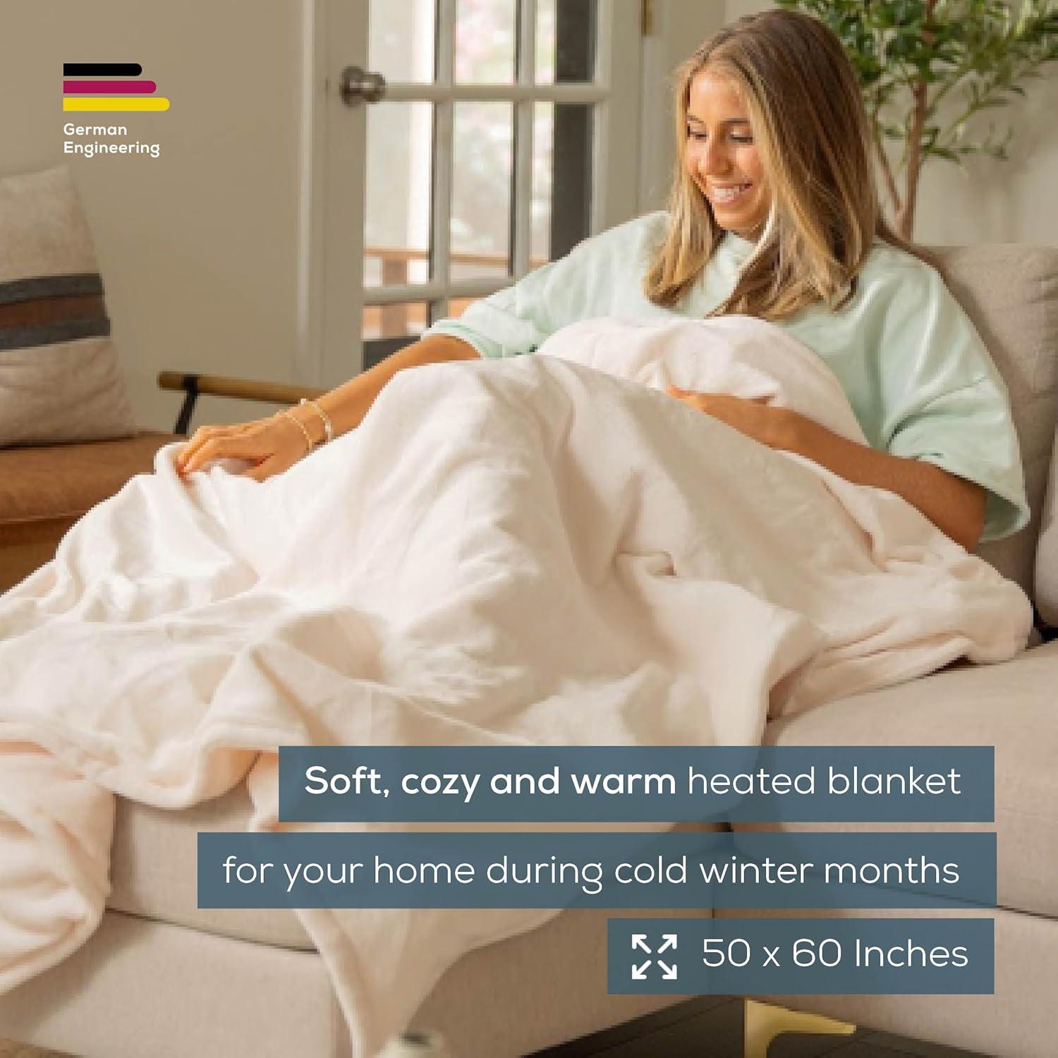 Manta Térmica Beurer HD61 Super-Cozy 127x152 cm - Calentamiento Rápido