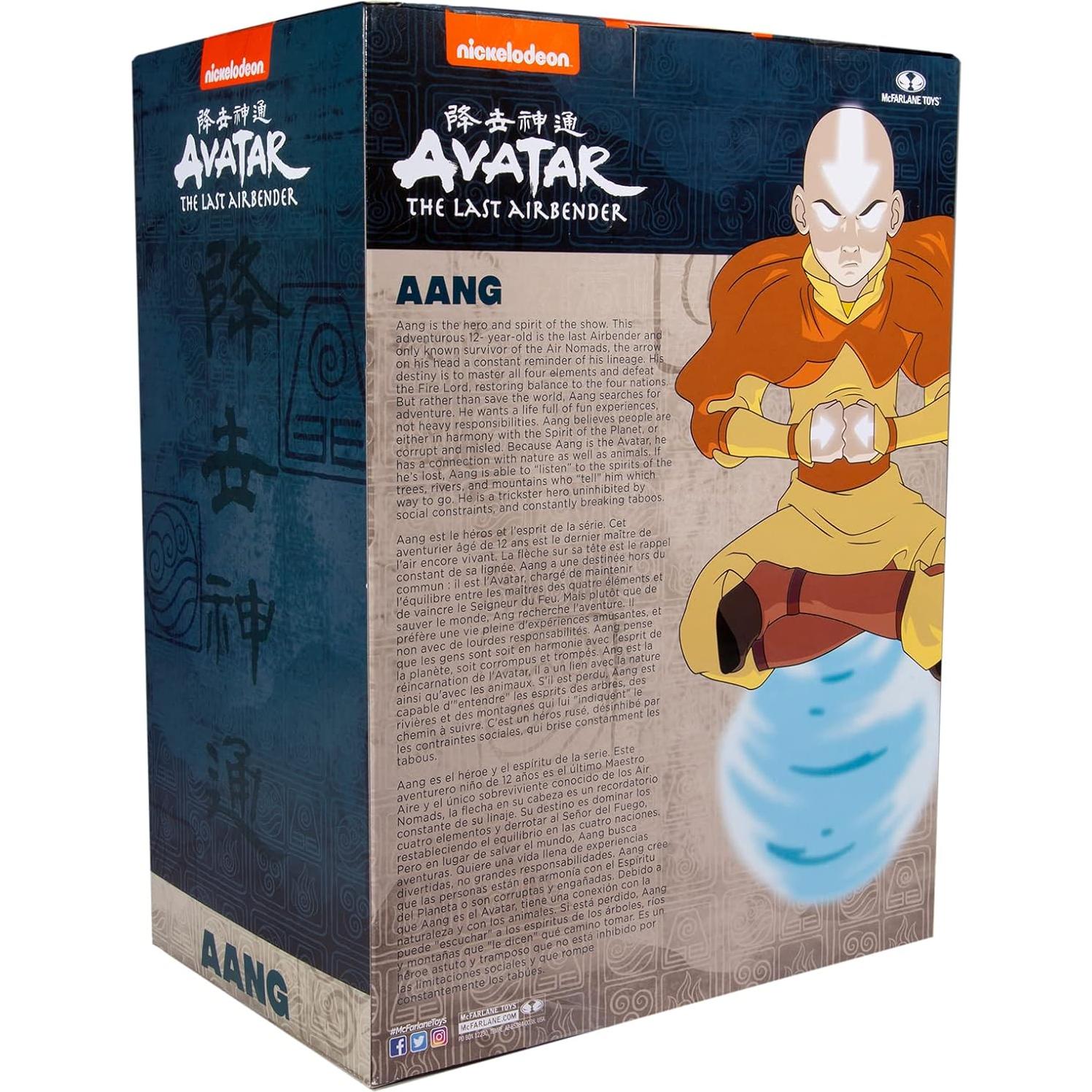 Figura Deluxe Aang 30cm con Patineta de Aire McFarlane Toys