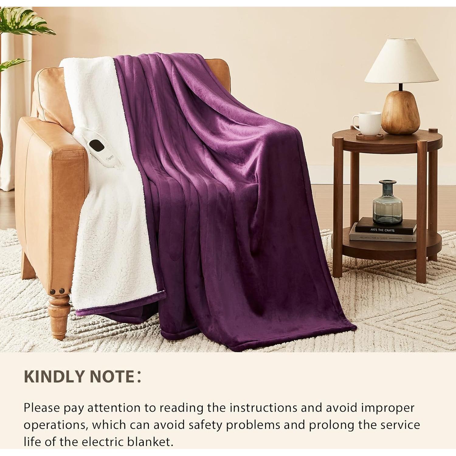 Manta Eléctrica Calentada Homemate Reina 200gsm 10 Niveles