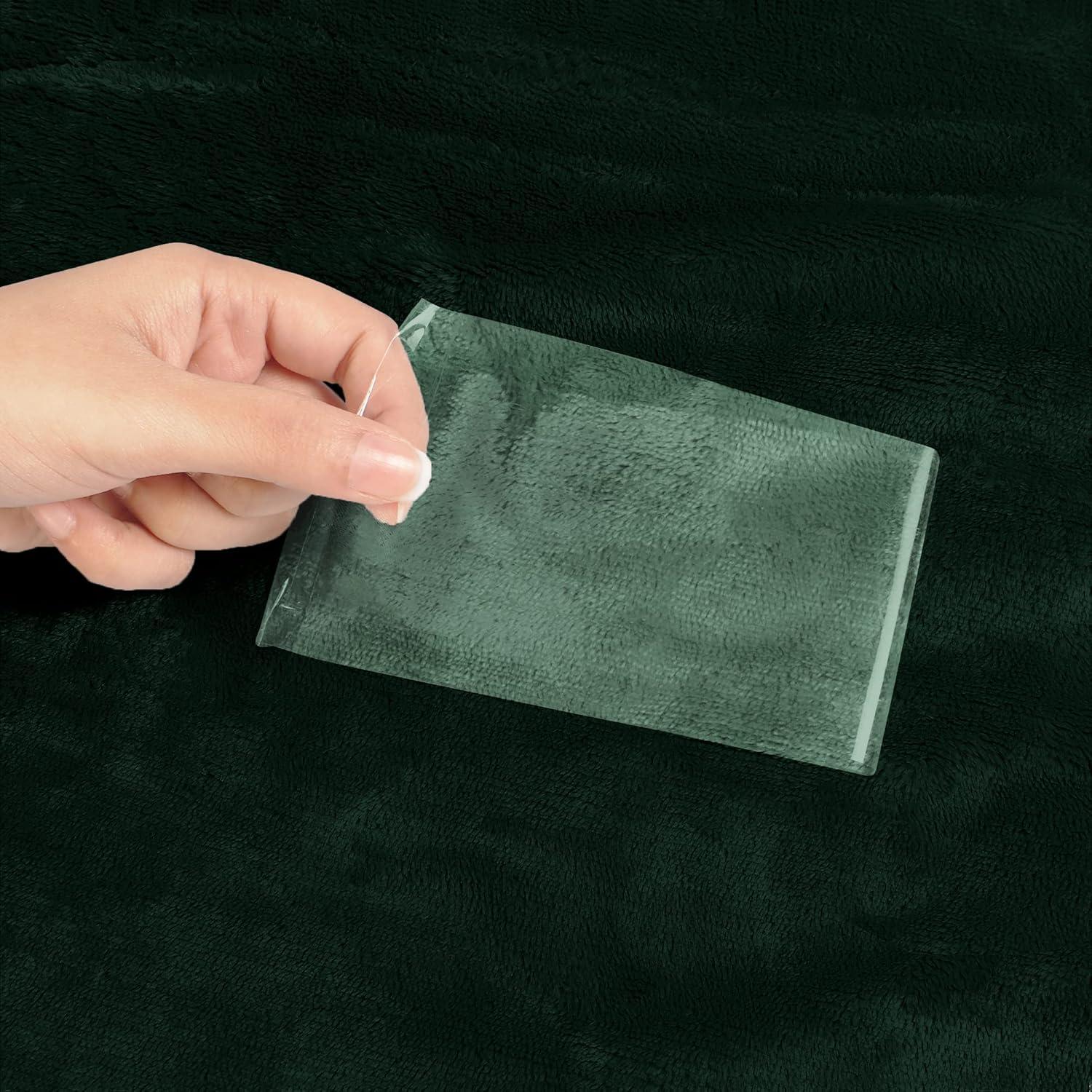 Manta Sherpa Utopia Bedding Doble Verde Bosque 230x213 cm