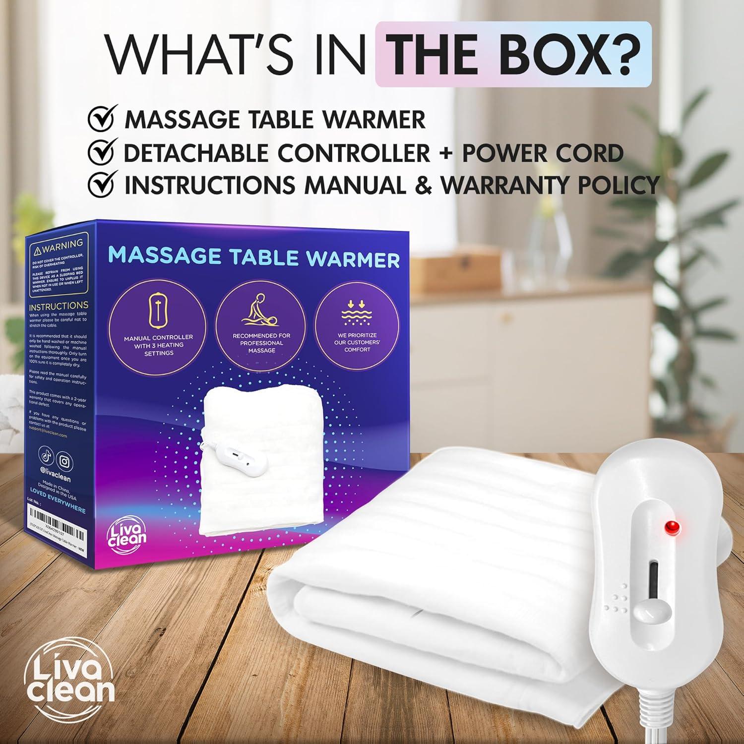 Manta Térmica Eléctrica LivaClean 180x75 cm 3 Temperaturas