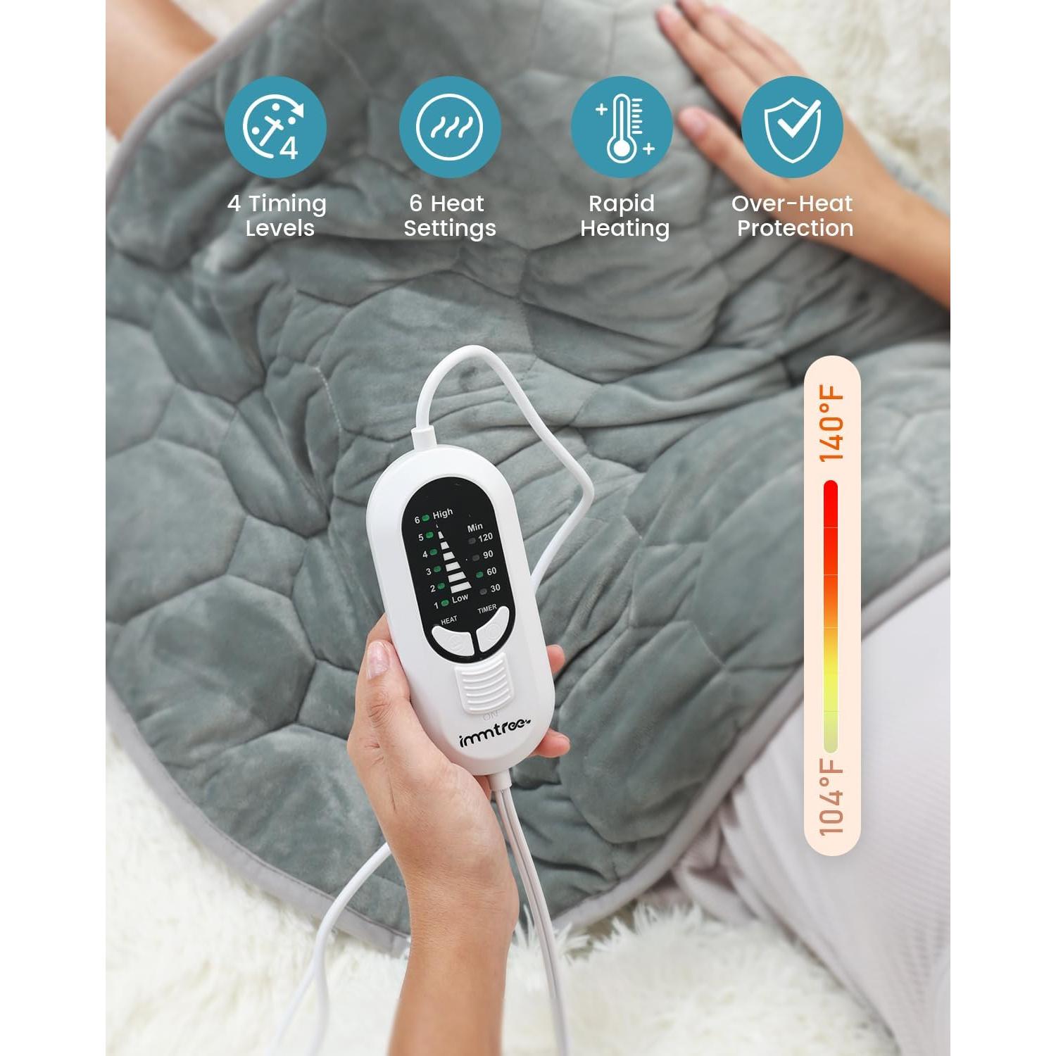 Almohadilla Térmica con Peso Immtree 3.18kg 73x60cm Alivio Dolor