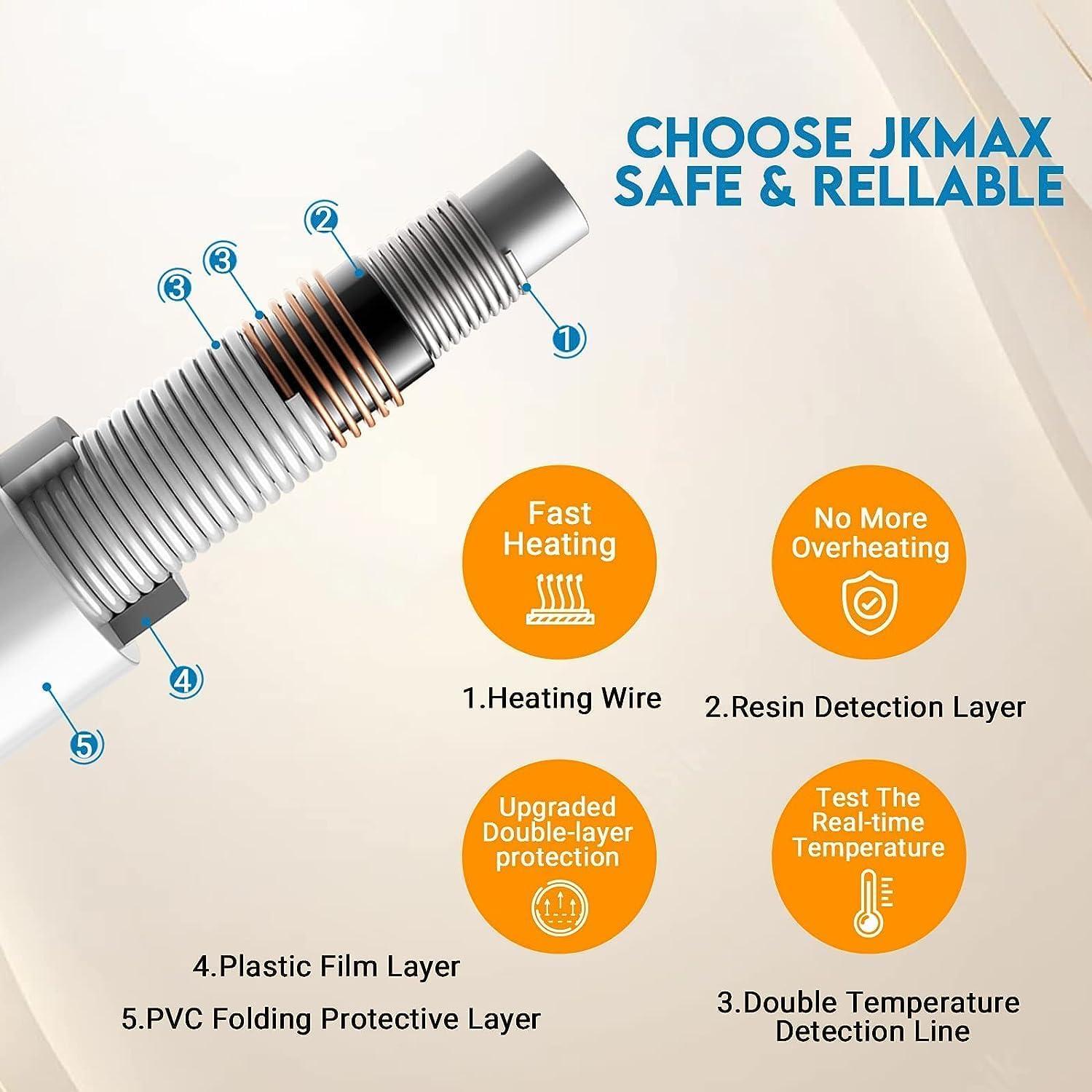 Manta Eléctrica JKMAX Queen 10 Niveles Calor Beige 213x229cm