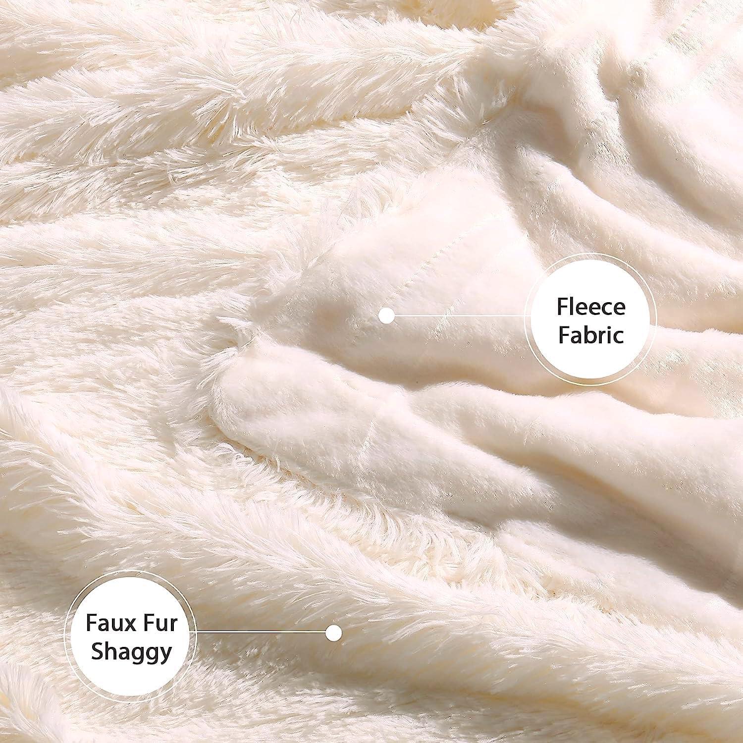 Manta Decorativa Tuddrom Queen 203x229 cm Suave Blanca