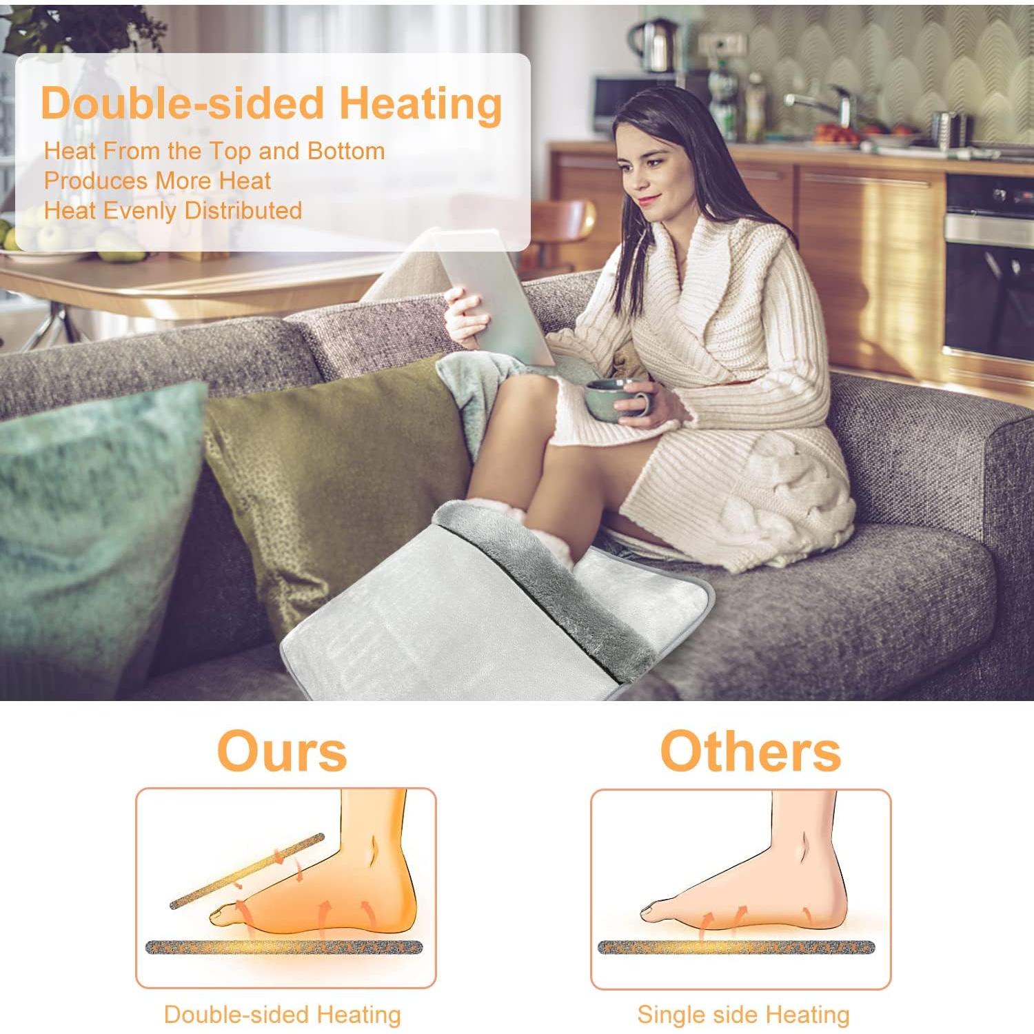 Calentador de pies eléctrico Weilai FW2022 50x50 cm Gris