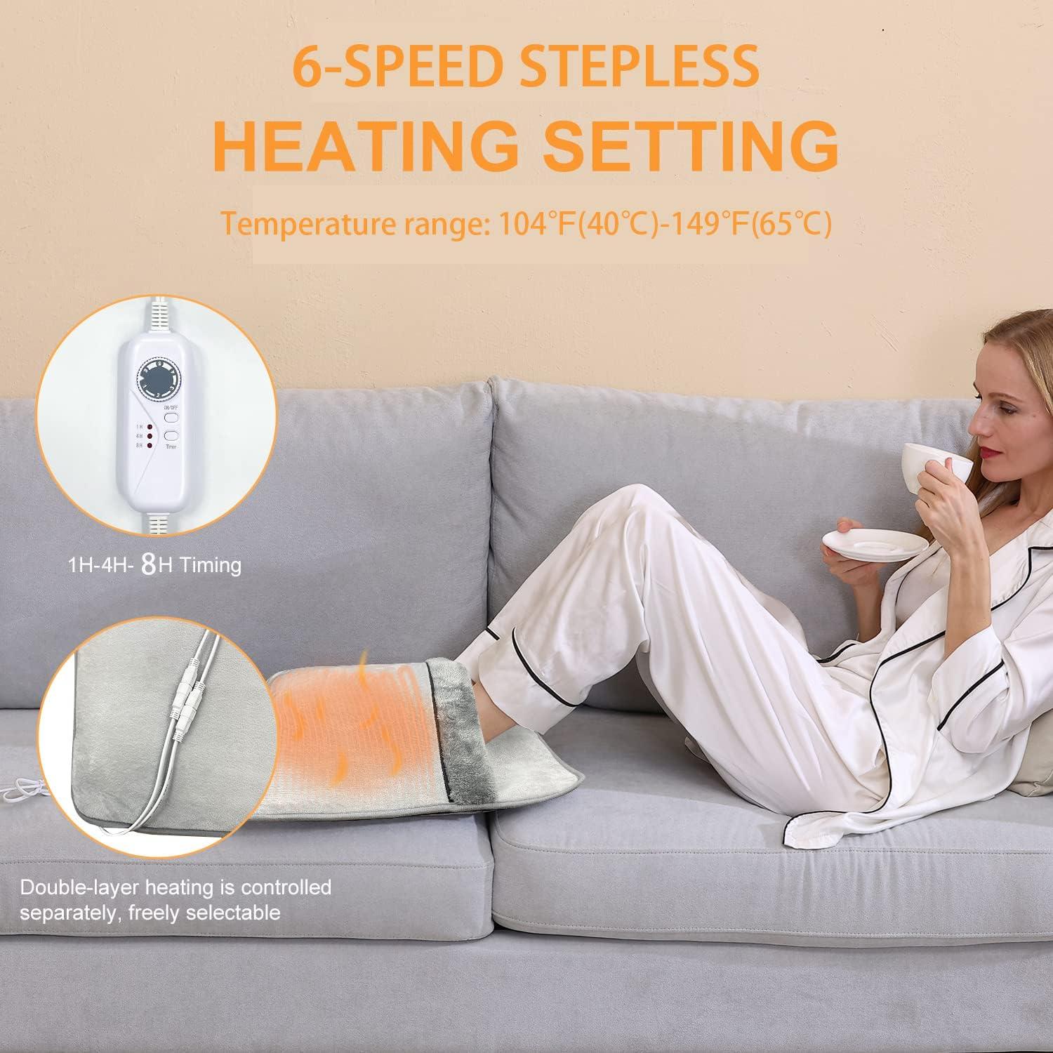 Calentador de pies eléctrico Weilai FW2022 50x50 cm Gris