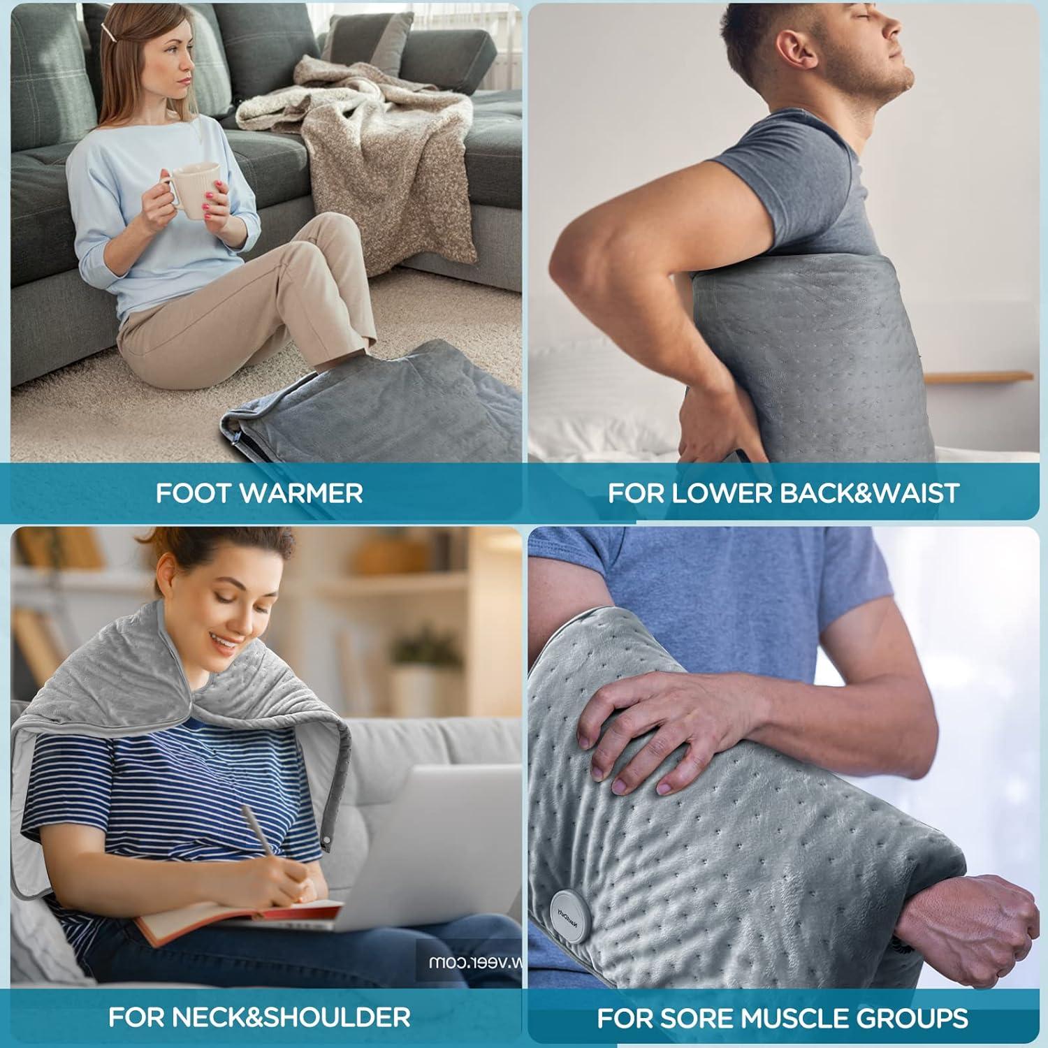 Almohadilla Calentadora XXL NautDuty 2 en 1 para Espalda y Pies