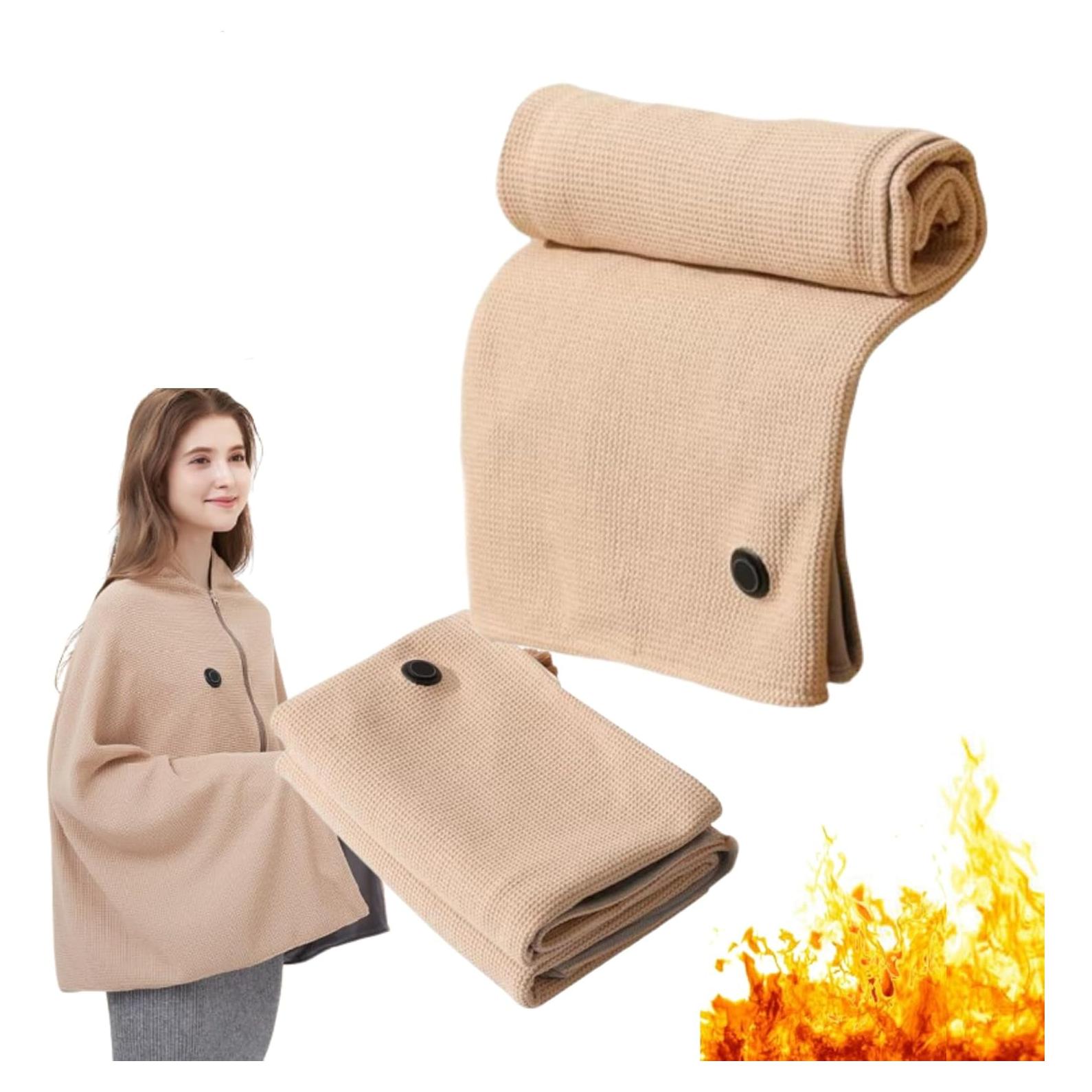 Chal Térmico Eléctrico Portátil para Mujeres - Suave y Rápido