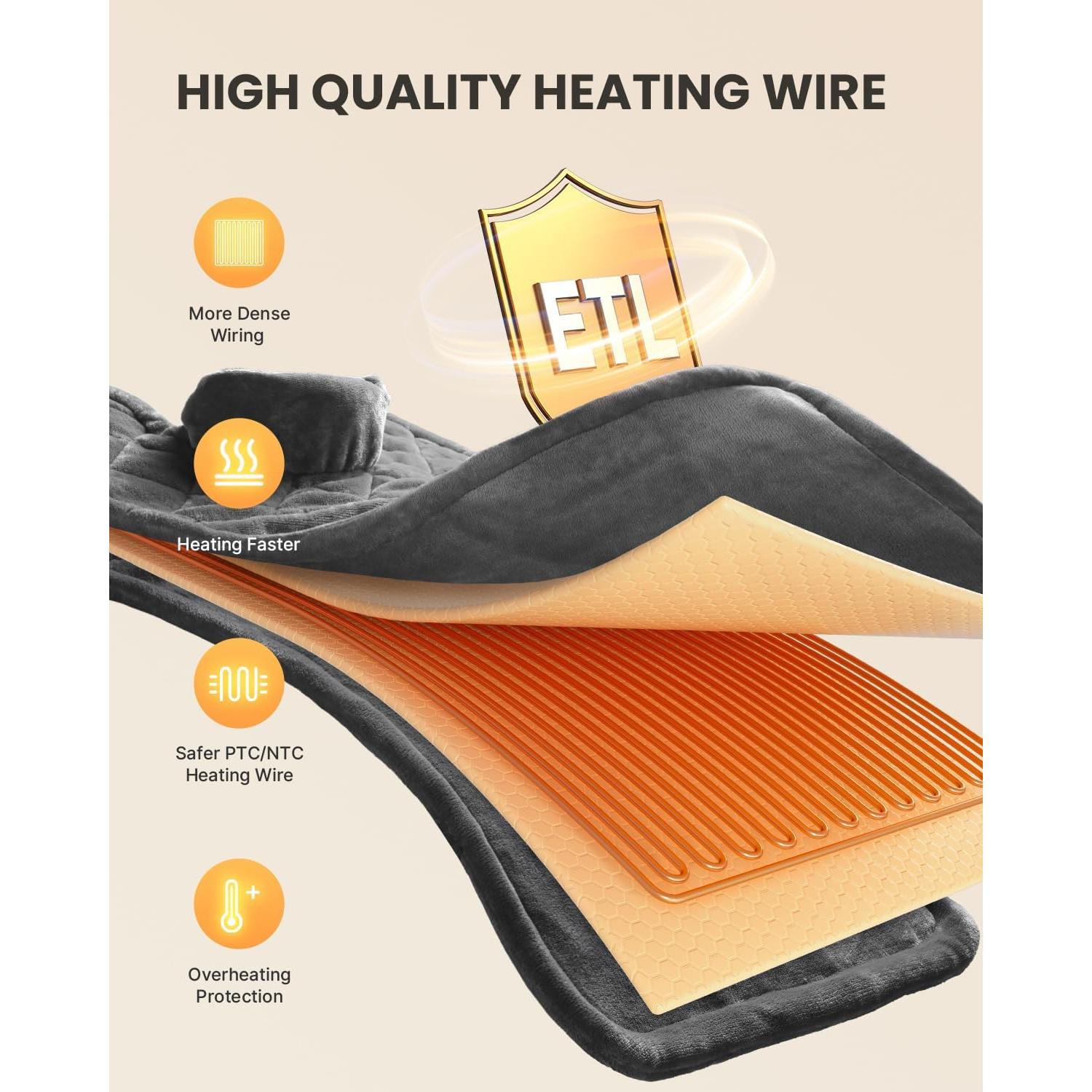 Almohadilla Térmica Eléctrica iDOO Extra Grande 1.4kg