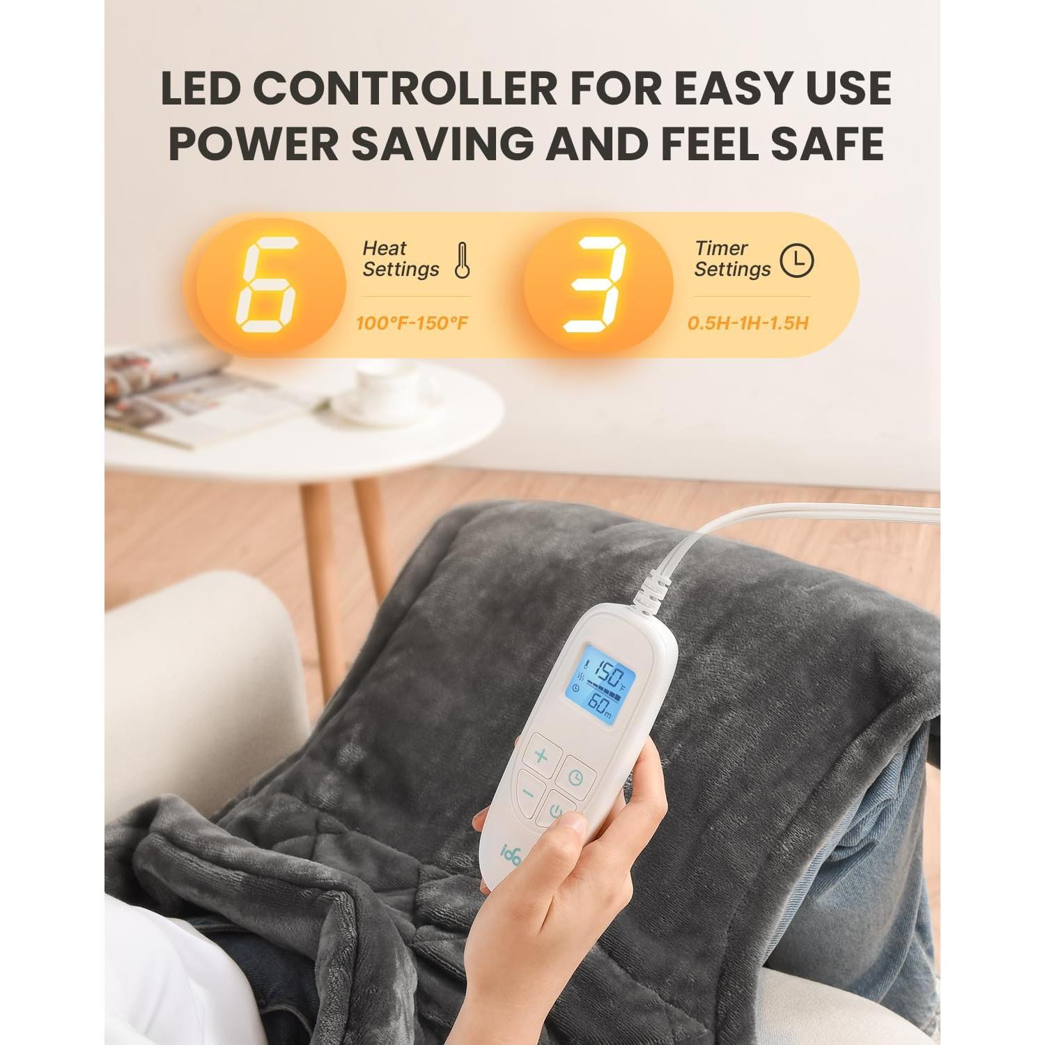 Almohadilla Térmica Eléctrica iDOO Extra Grande 1.4kg