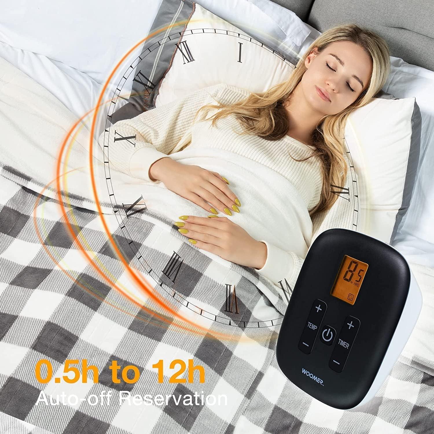 Controlador de Manta Eléctrica WOOMER para Tamaños King, Queen, Full e Individual