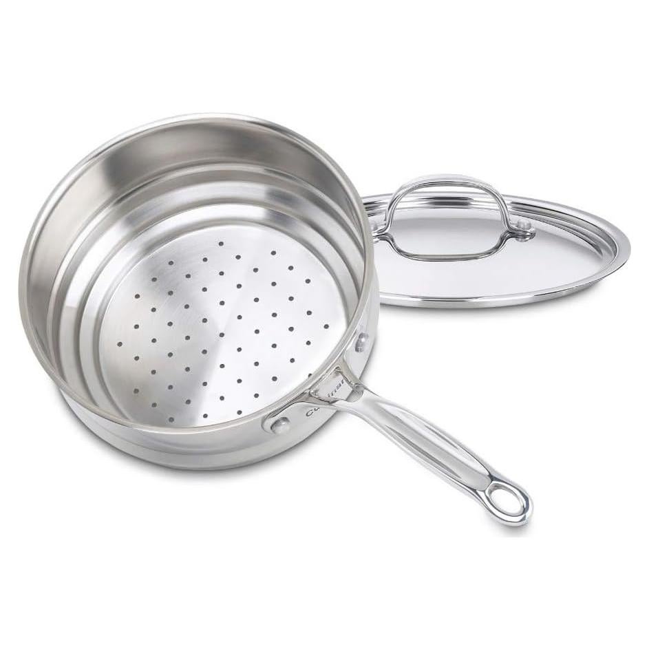 Vaporera Universal Cuisinart 20 cm Acero Inoxidable con Tapa