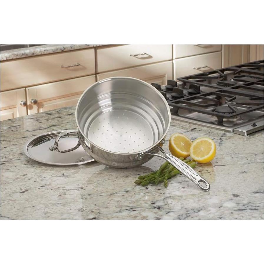 Vaporera Universal Cuisinart 20 cm Acero Inoxidable con Tapa