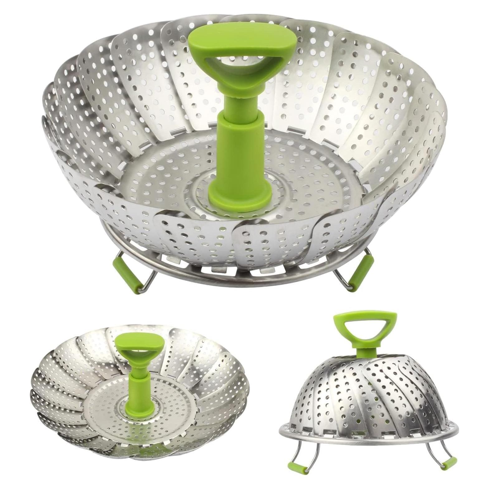 Cesta de Vapor Plegable Sihuuu 22.86 cm Acero Inoxidable