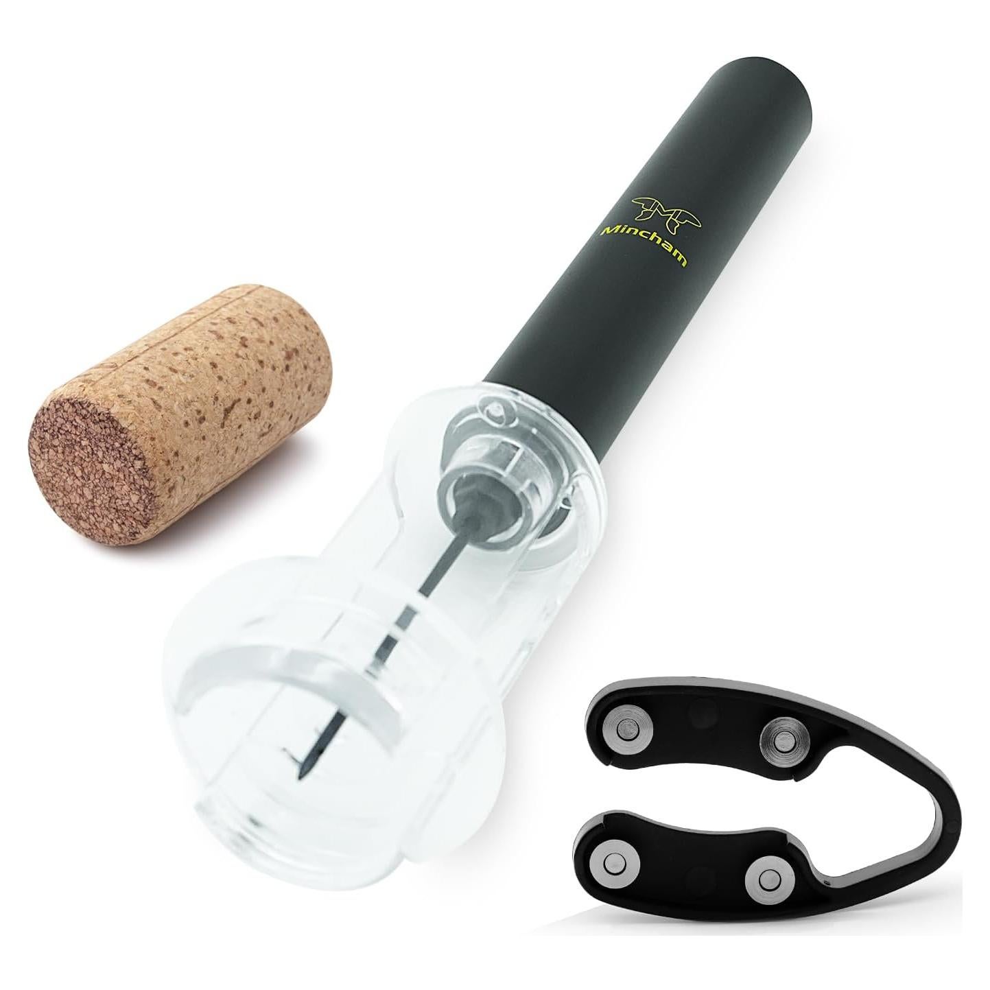 Sacacorchos de Bomba de Aire Mincham con Cortador de Aluminio