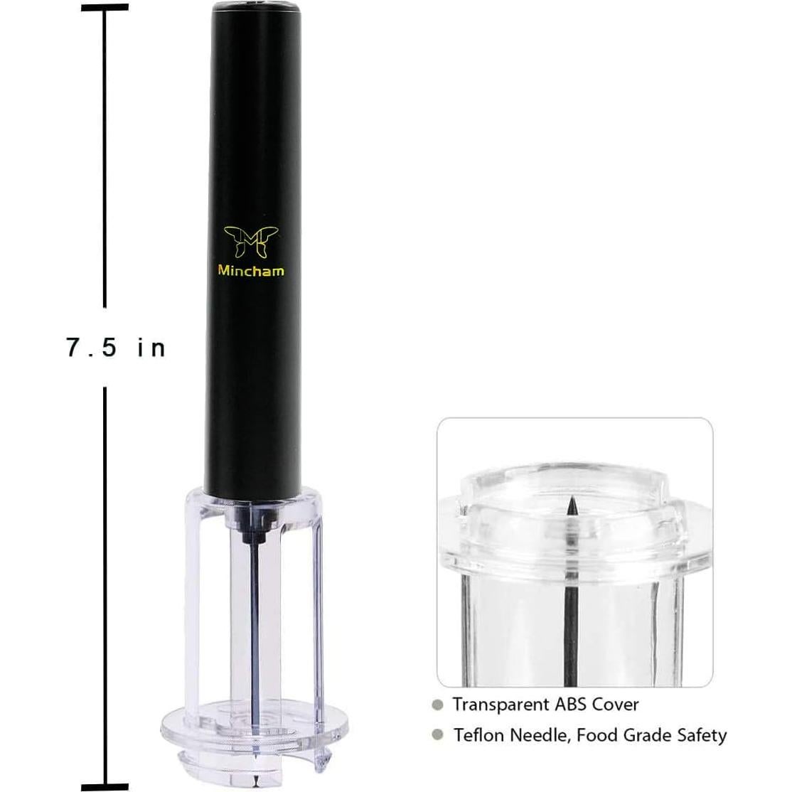 Sacacorchos de Bomba de Aire Mincham con Cortador de Aluminio