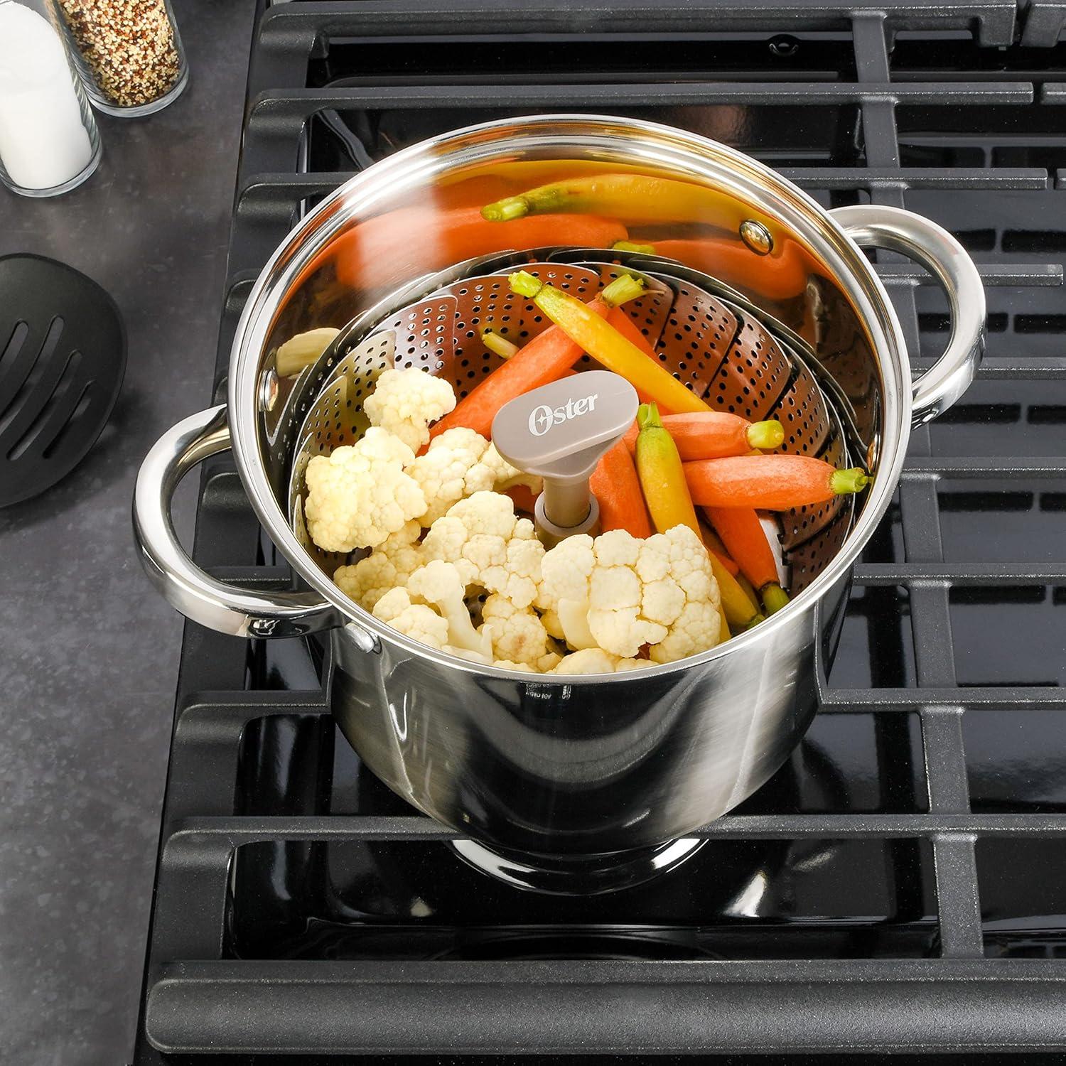 Insertor de Vapor Expandible Acero Inoxidable Oster 18 a 27 cm