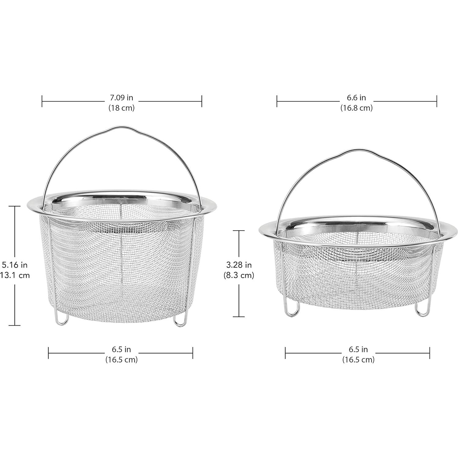 Cestas de Vapor de Malla Instant Pot 6QT Acero Inoxidable