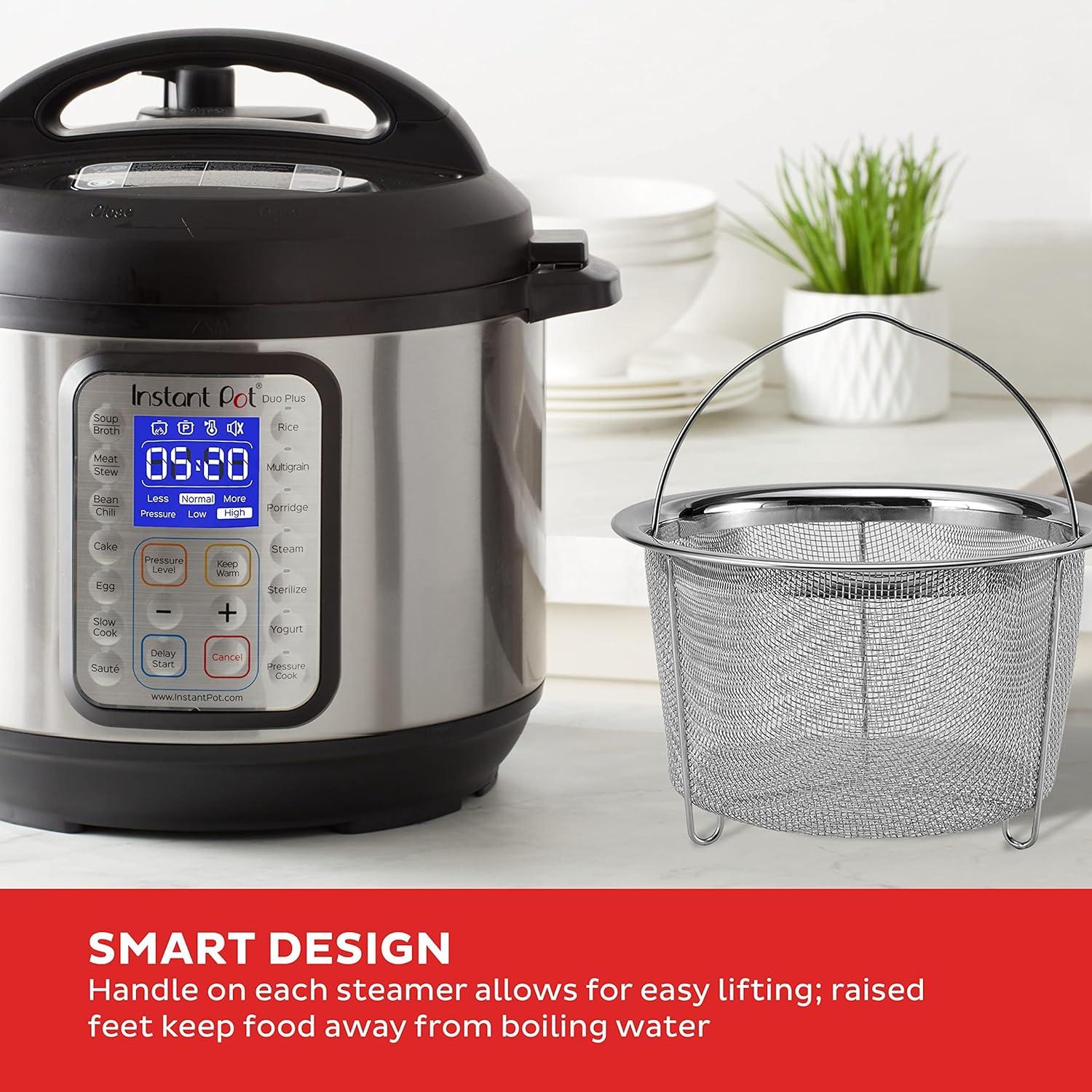 Cestas de Vapor de Malla Instant Pot 6QT Acero Inoxidable