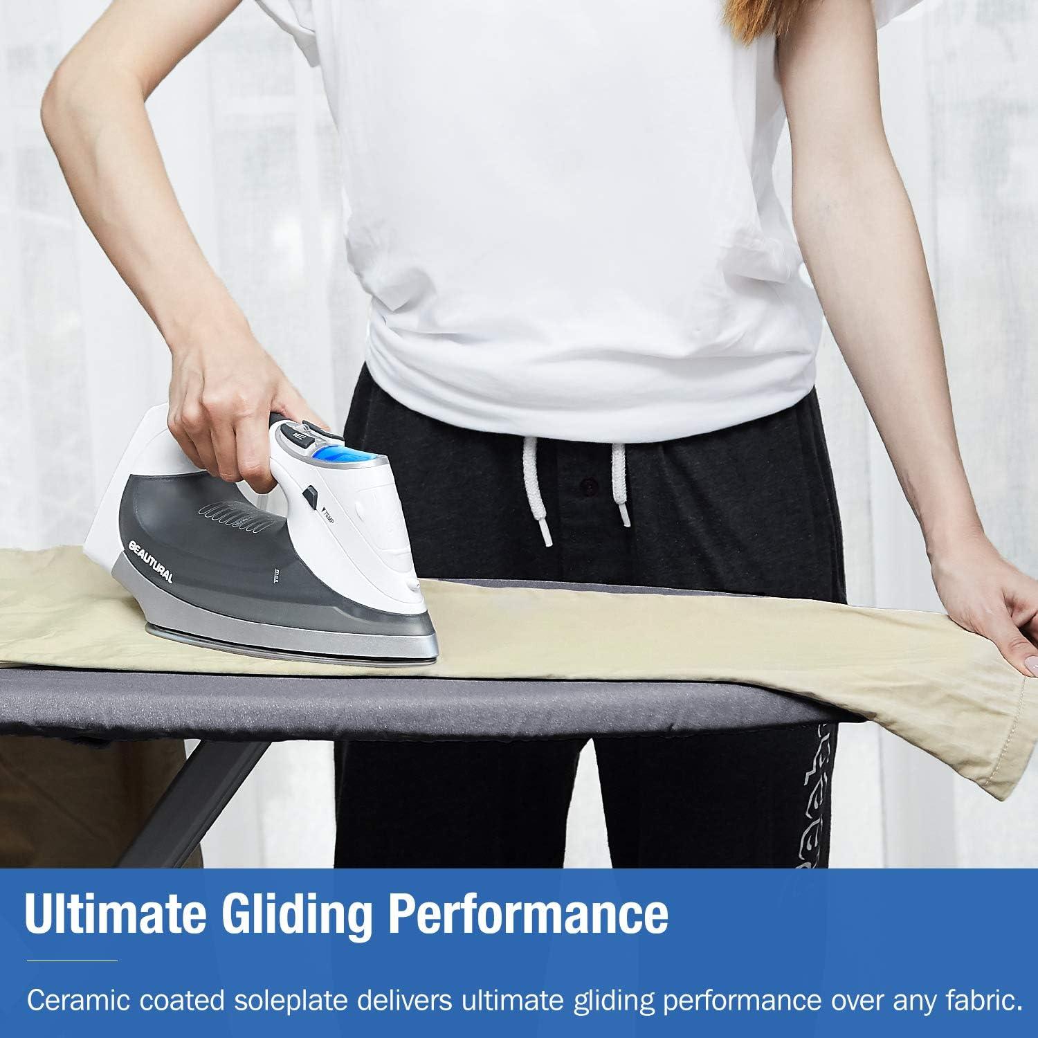 Plancha de Vapor BEAUTURAL 1800W LCD Cerámica Gris 9 Modos