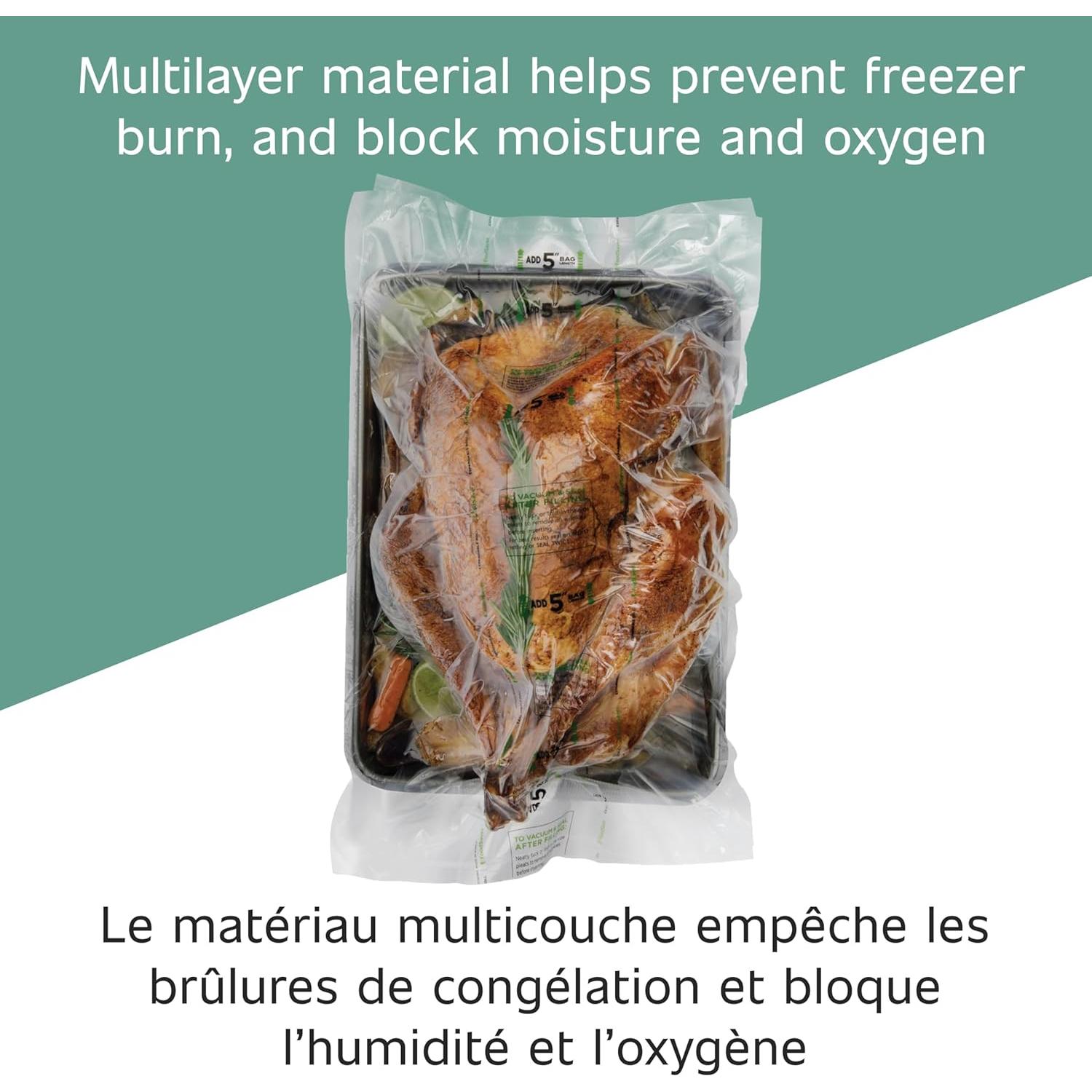 Rollos Expandibles FoodSaver 11" x 16' para Alimentos