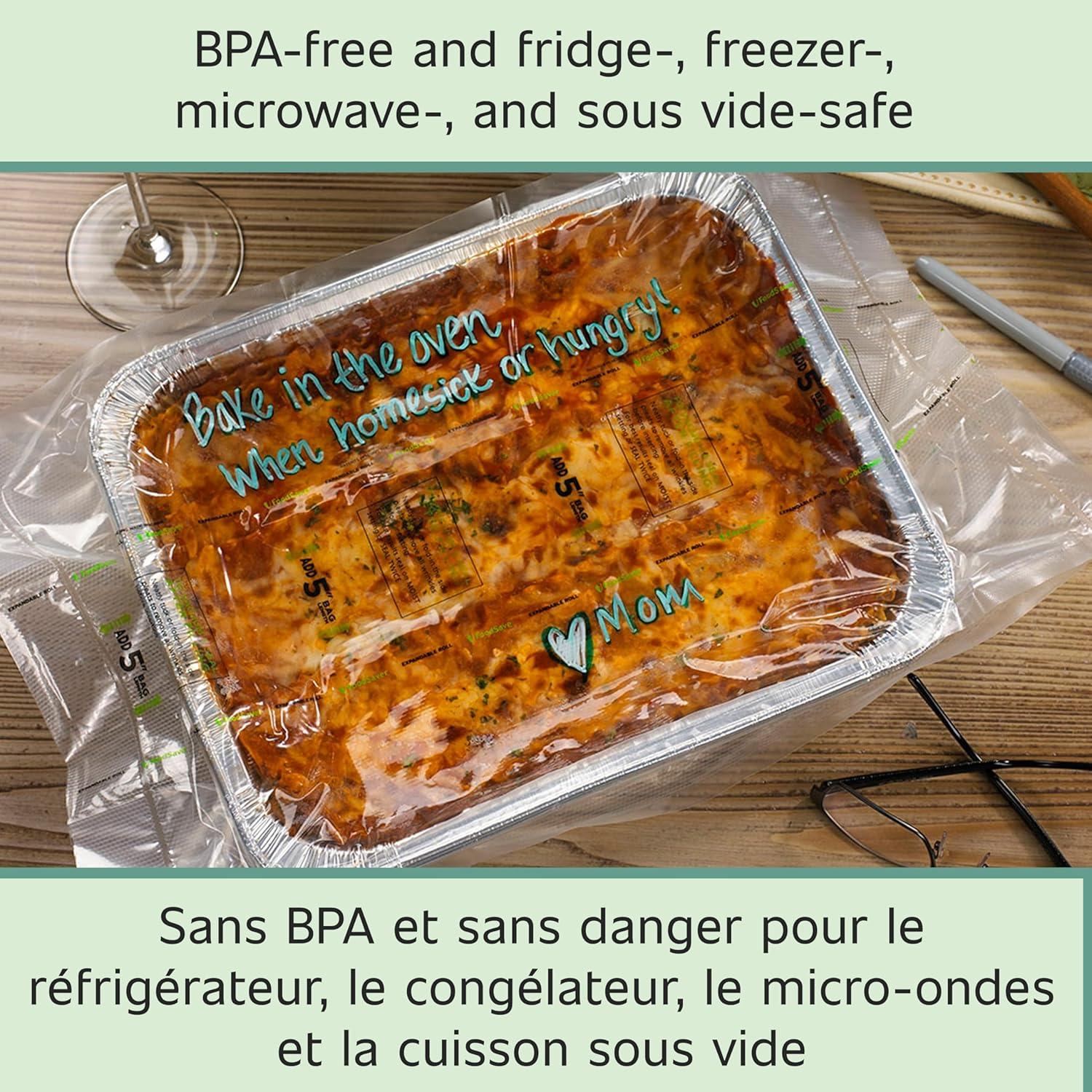 Rollos Expandibles FoodSaver 11" x 16' para Alimentos