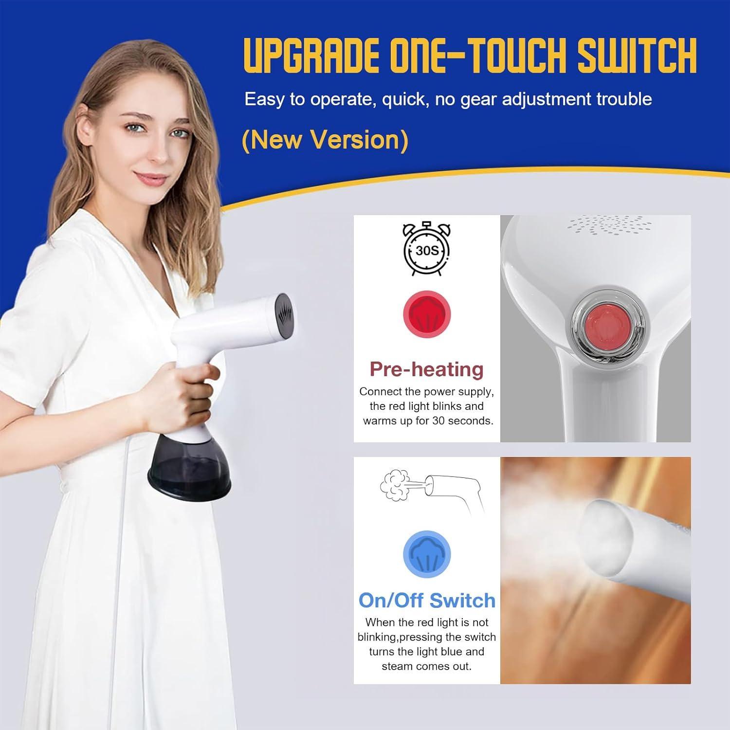 Vaporizador de Ropa Rolipo 1350W 400ml Portátil Blanco