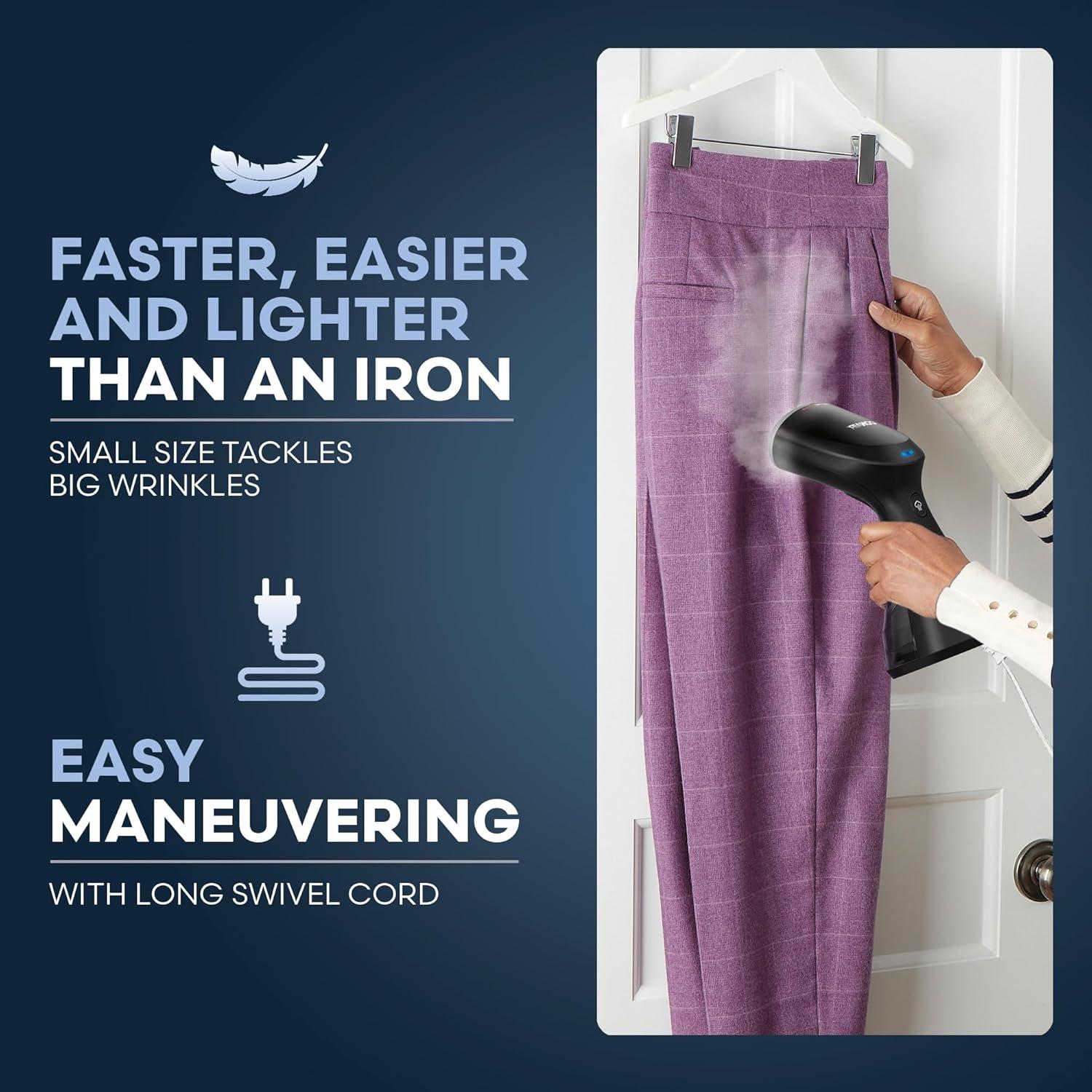 Vaporizador de Ropa Compacto Conair GS81 1200W Calentamiento Rápido