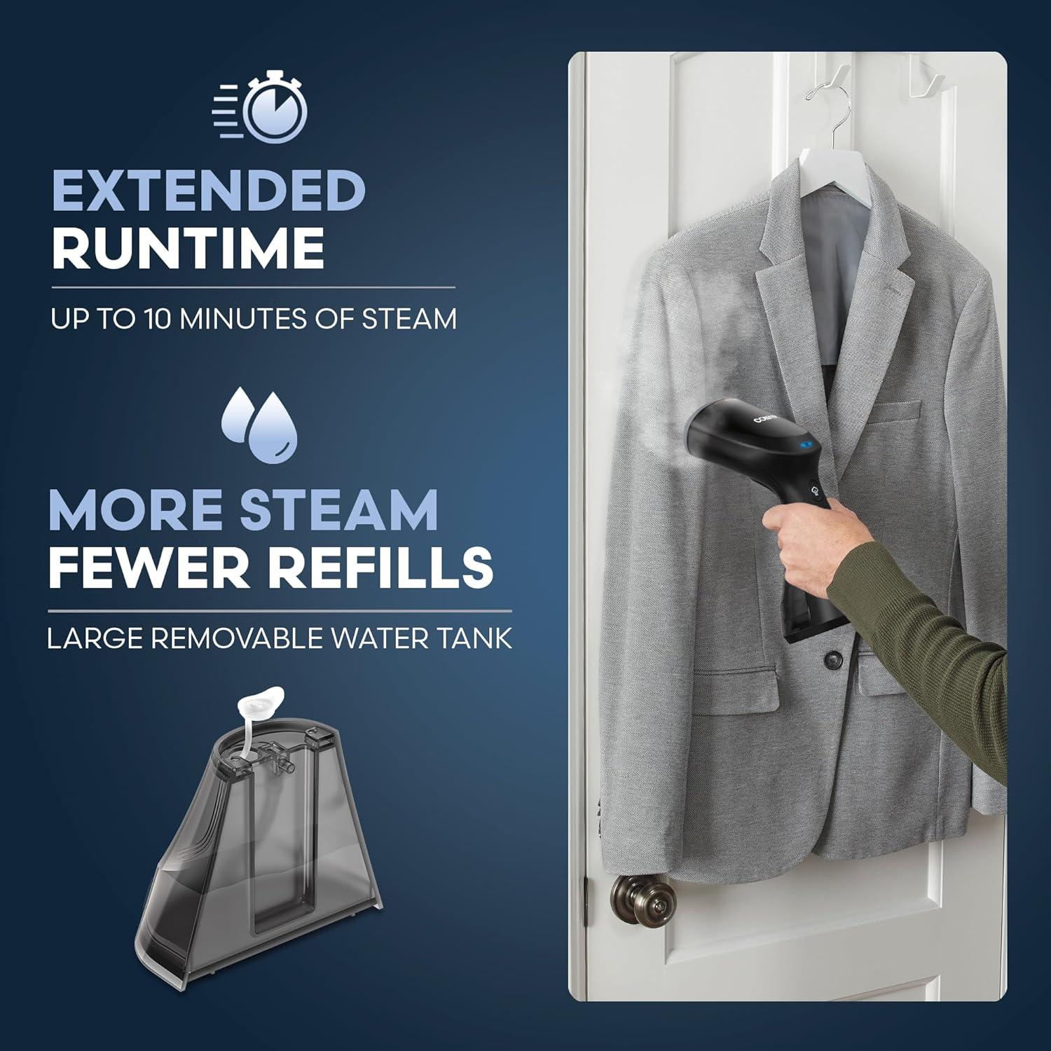 Vaporizador de Ropa Compacto Conair GS81 1200W Calentamiento Rápido