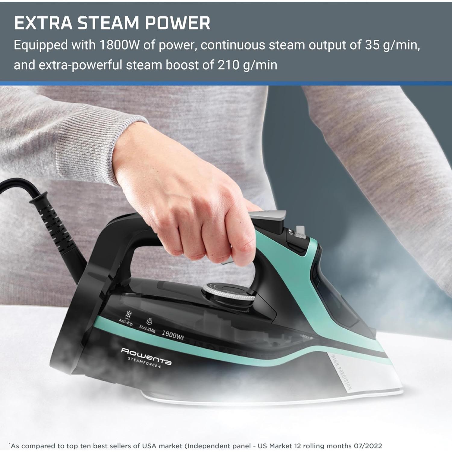Plancha de Vapor Rowenta Steam Force DW9440, 1800W, Suela Inoxidable