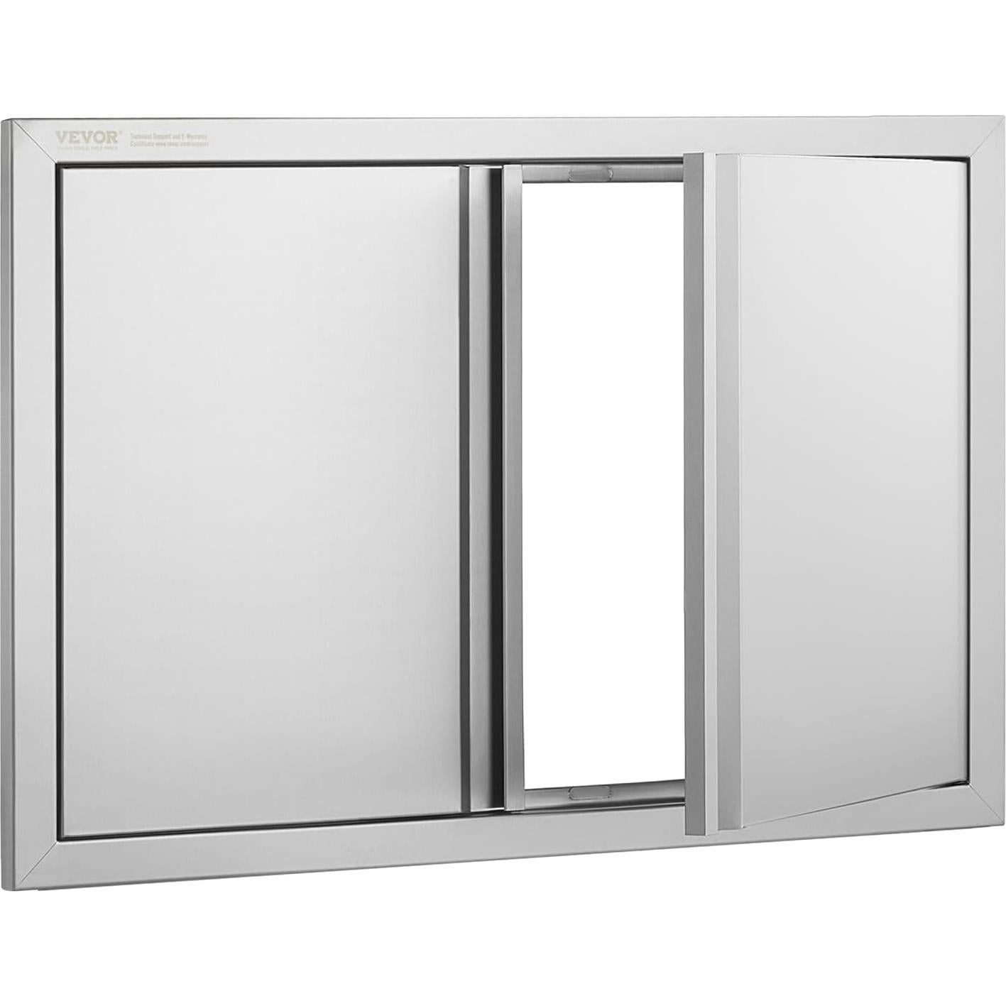 Puerta Doble BBQ VEVOR 75.5 x 53 cm Acero Inoxidable