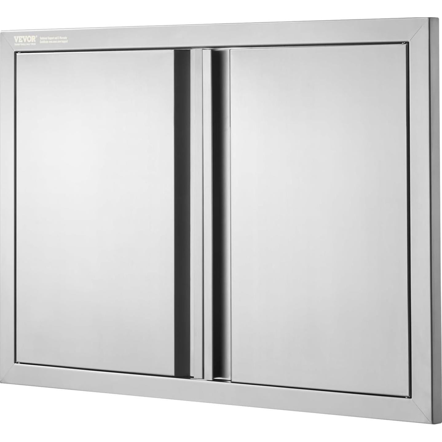 Puerta Doble BBQ VEVOR 75.5 x 53 cm Acero Inoxidable