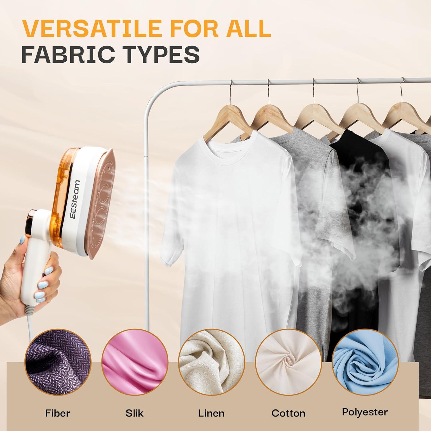 Vaporizador de Ropa ECSteam 1200W 2-en-1 Portátil 180ml