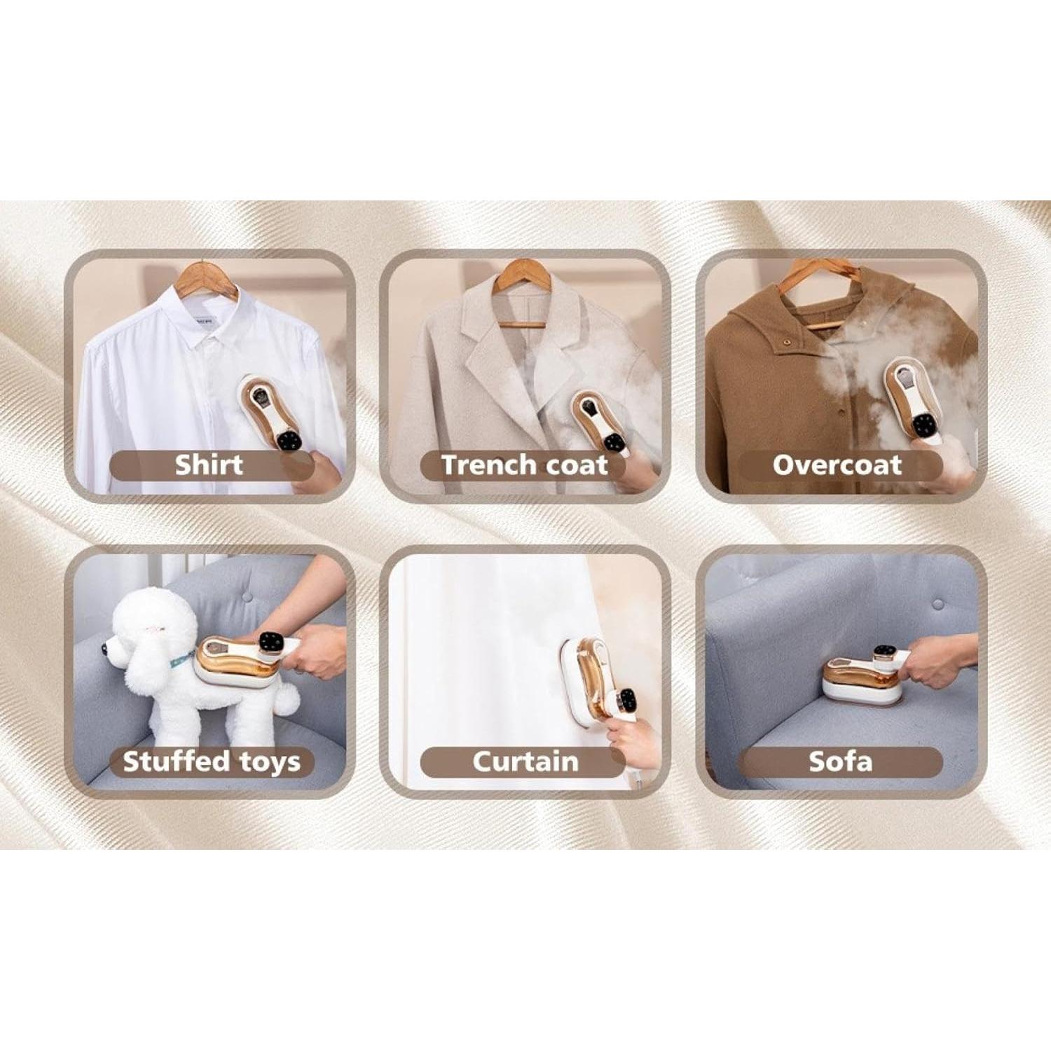 Vaporizador de Ropa ECSteam 1200W 2-en-1 Portátil 180ml