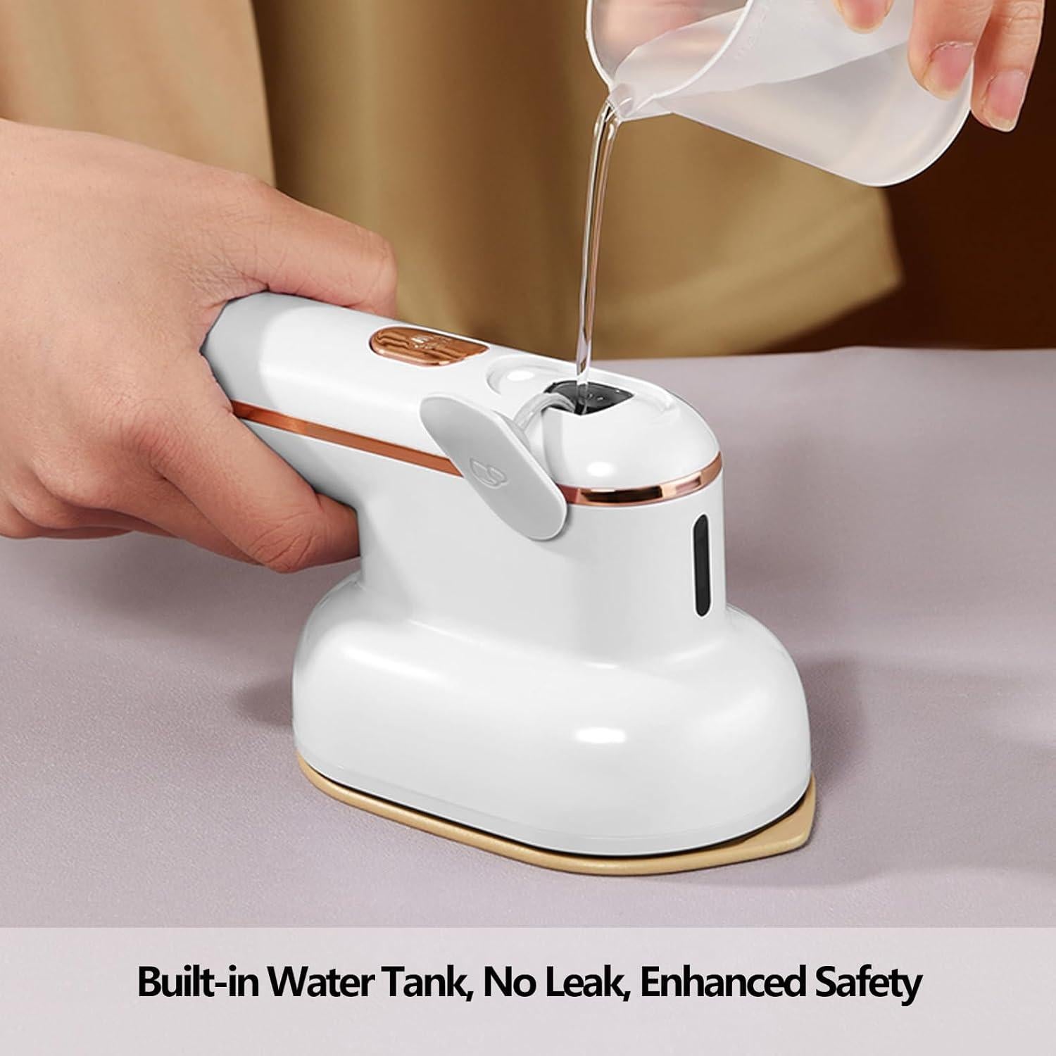 YIKA Steamer for Clothes & Travel Iron - Large Heat Panel, Dry/Wet Steaming, Horizontal/Vertical Use, 1.1lbs Mini Handheld Fabric Wrinkle Remover for Home, Office, and Travel