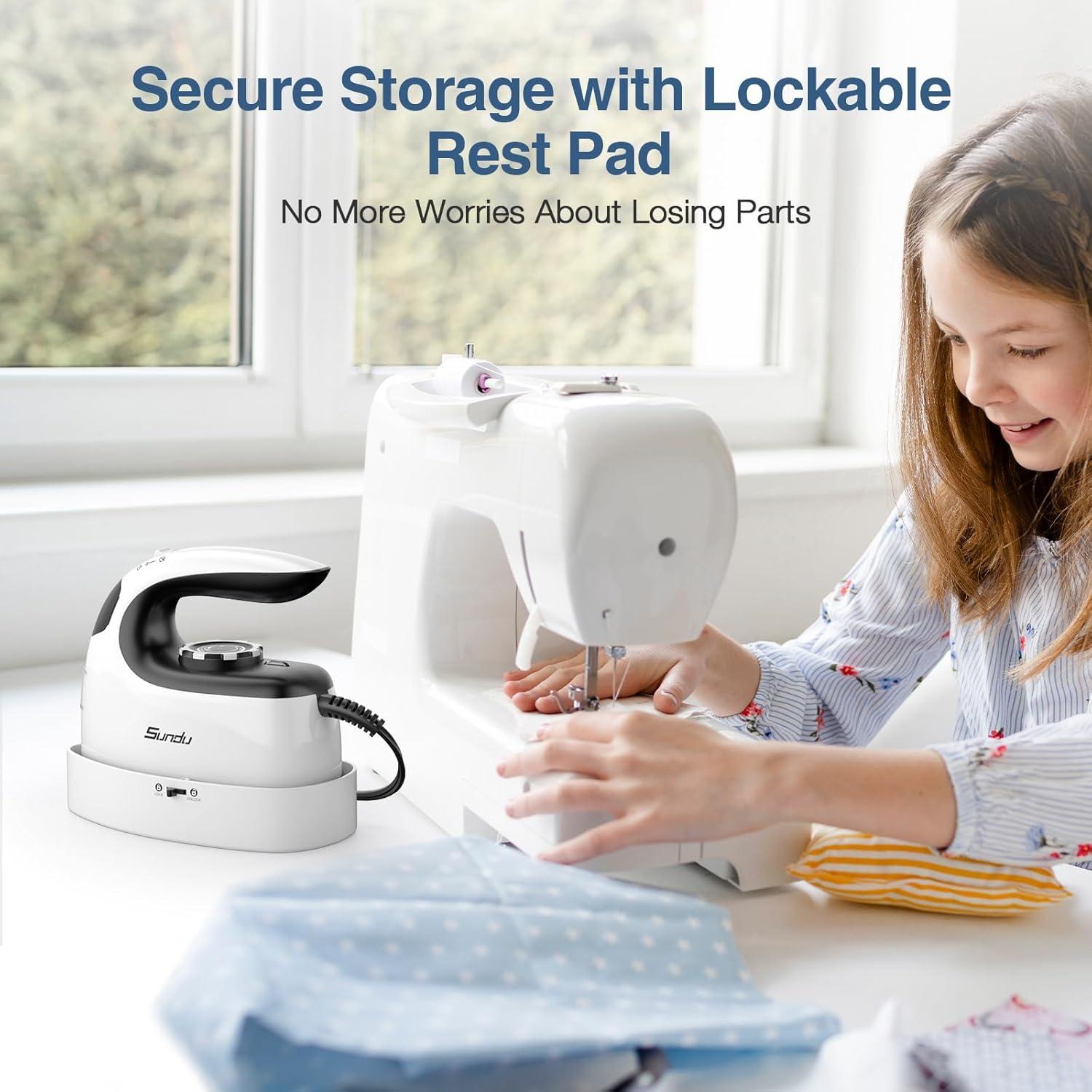 Mini Plancha de Viaje Sundu HT-2001 1000W Suela Cerámica