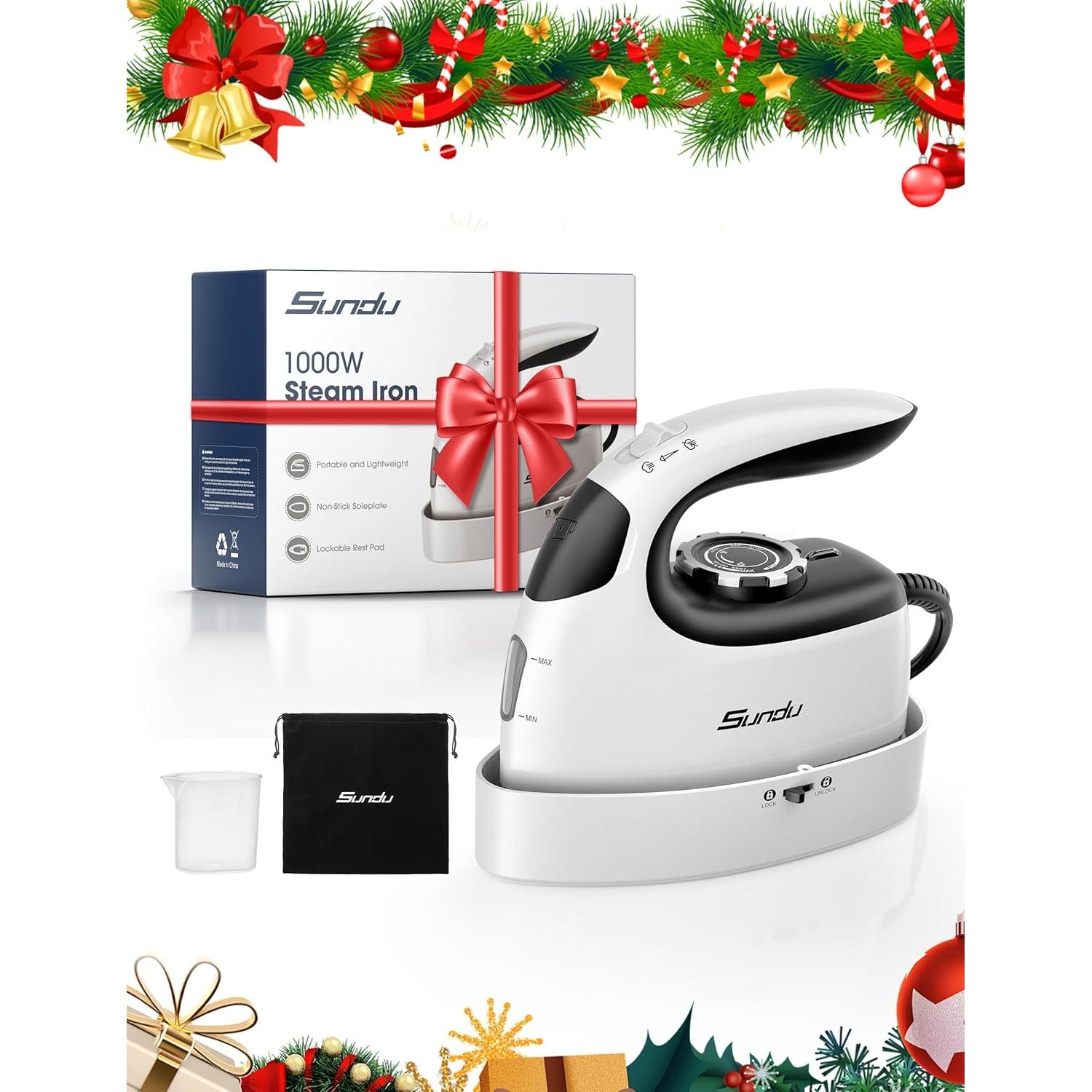 Mini Plancha de Viaje Sundu HT-2001 1000W Suela Cerámica