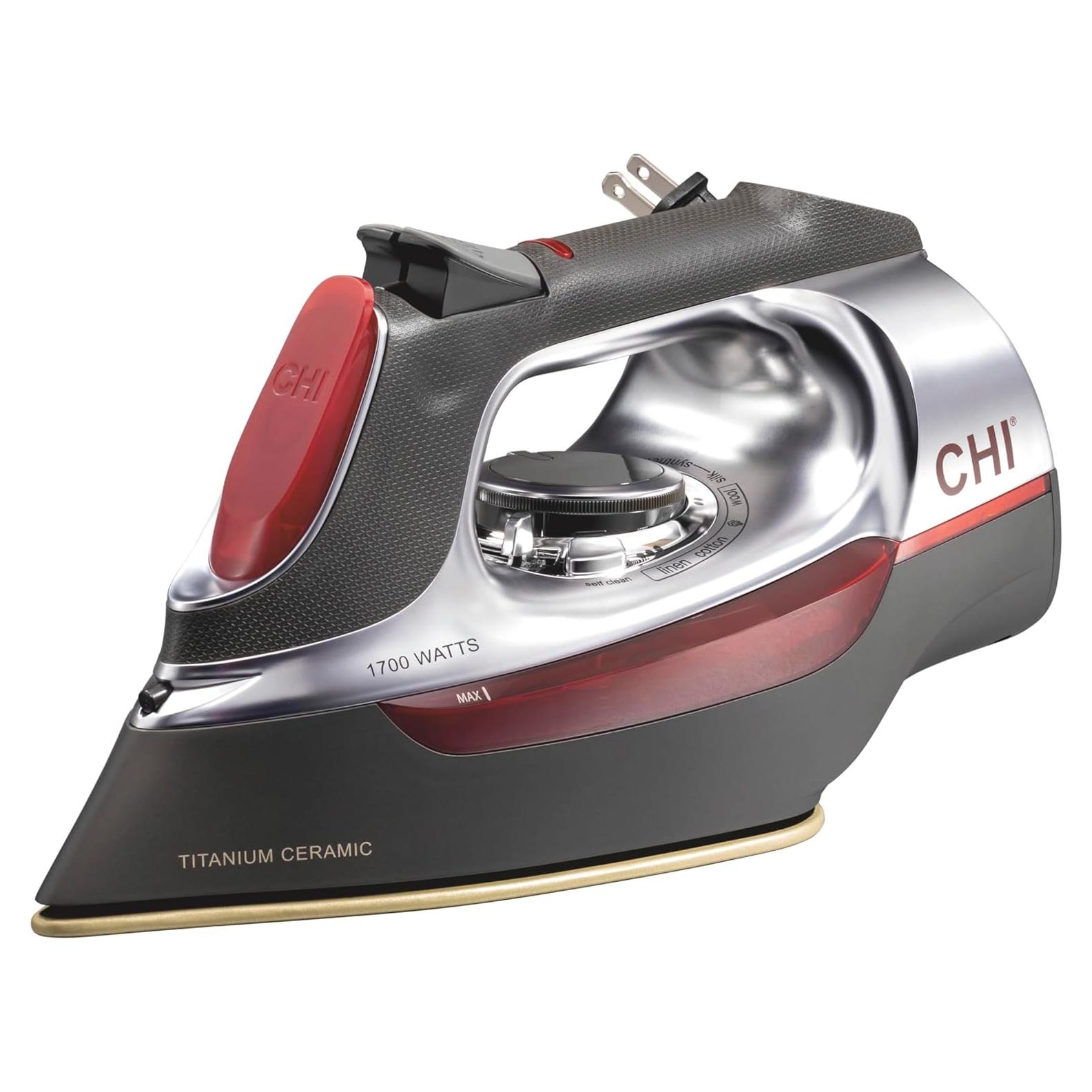 Plancha de Vapor CHI 1700W con Cable Retráctil 2.44m